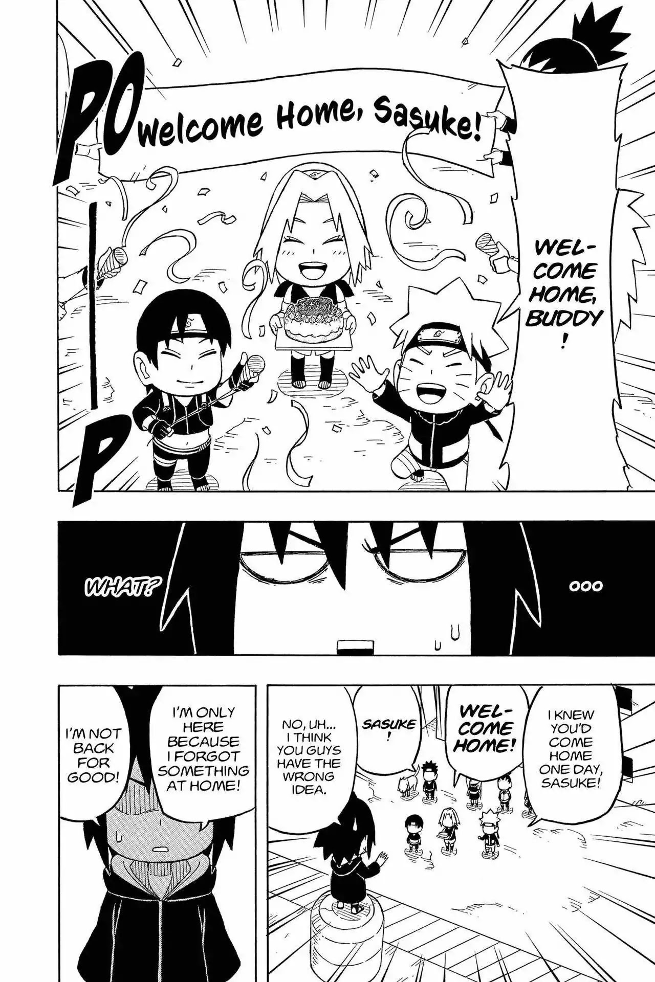 Naruto: Chibi Sasuke's Sharingan Legend Chapter 5 page 4 - Chapter 5: Konoha!