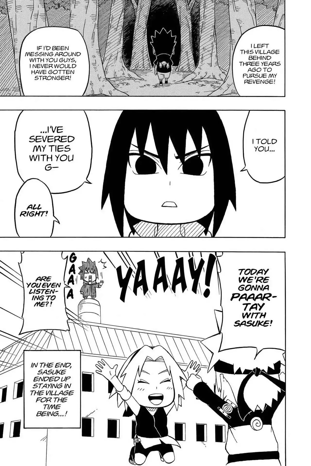 Naruto: Chibi Sasuke's Sharingan Legend Chapter 5 page 5 - Chapter 5: Konoha!