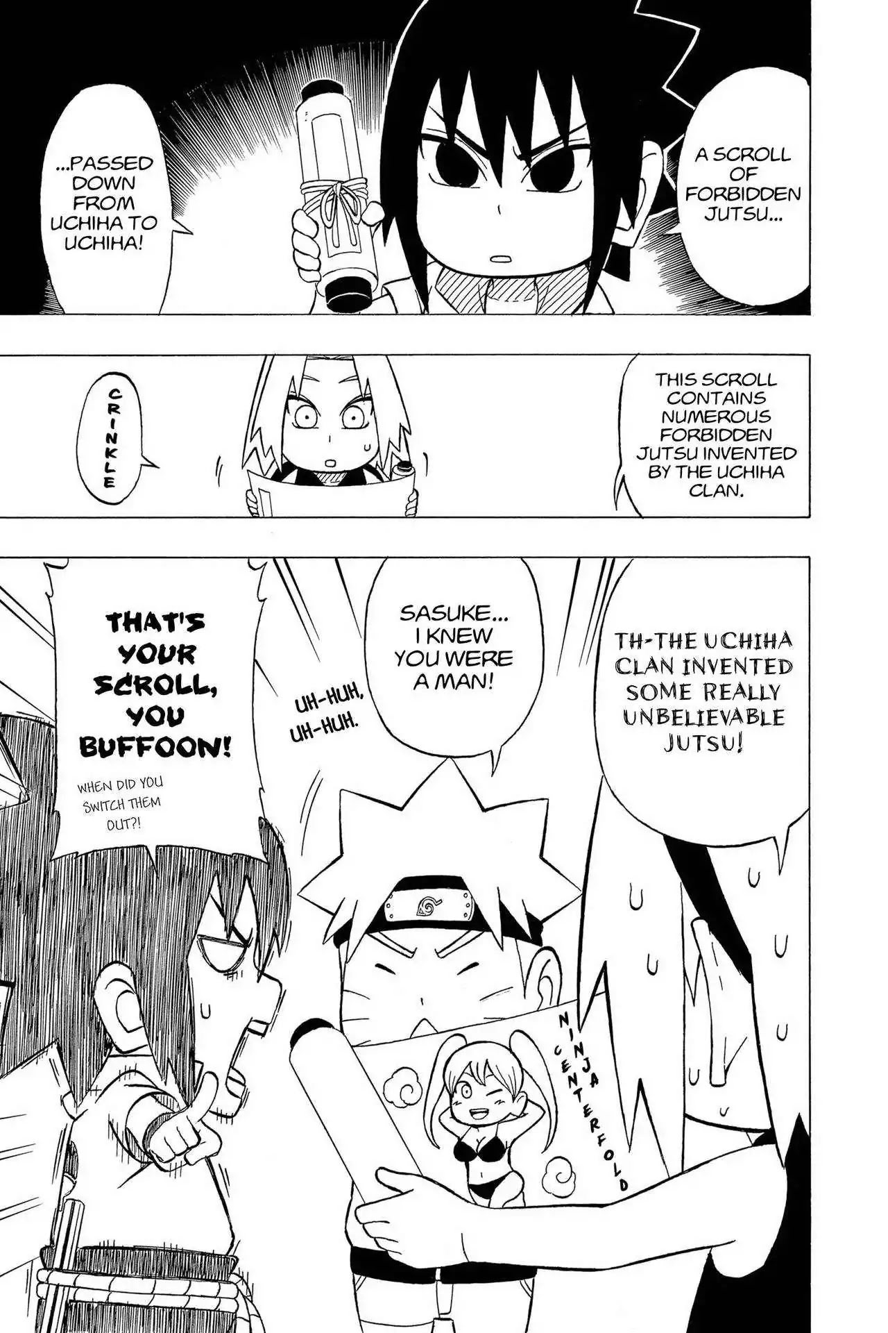 Naruto: Chibi Sasuke's Sharingan Legend Chapter 5 page 7 - Chapter 5: Konoha!