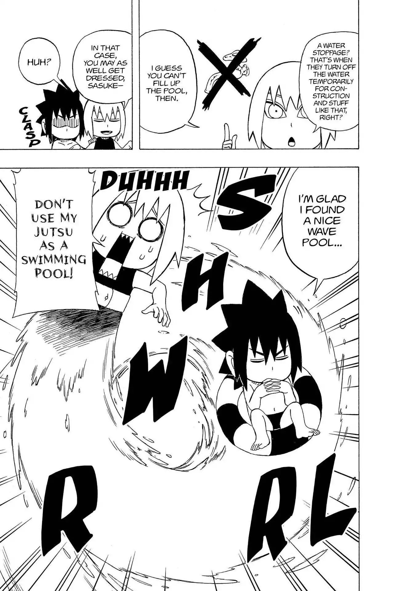 Naruto: Chibi Sasuke's Sharingan Legend Chapter 6 page 11 - Chapter 6: Team Taka's Summer Vacation!!