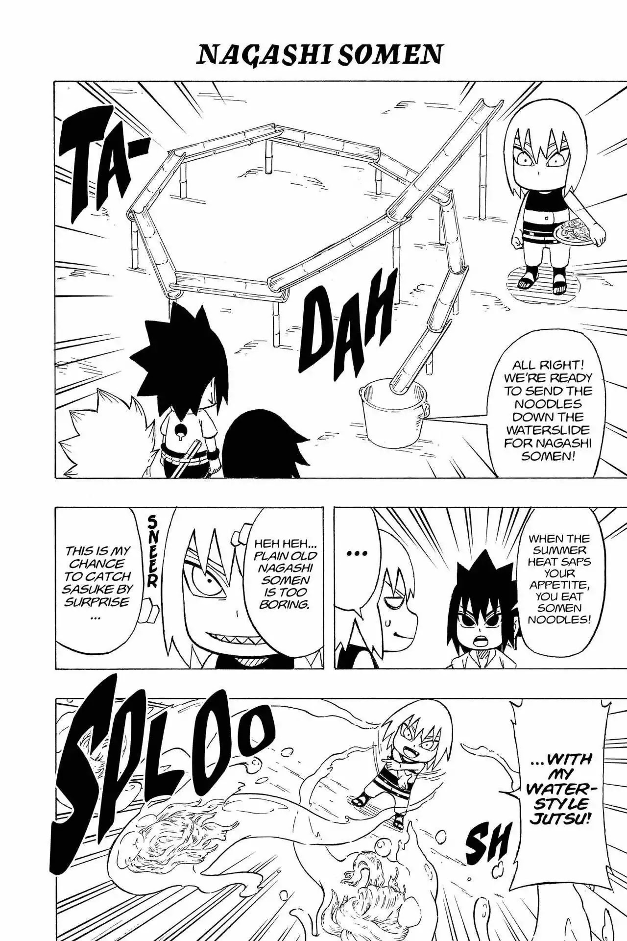 Naruto: Chibi Sasuke's Sharingan Legend Chapter 6 page 12 - Chapter 6: Team Taka's Summer Vacation!!