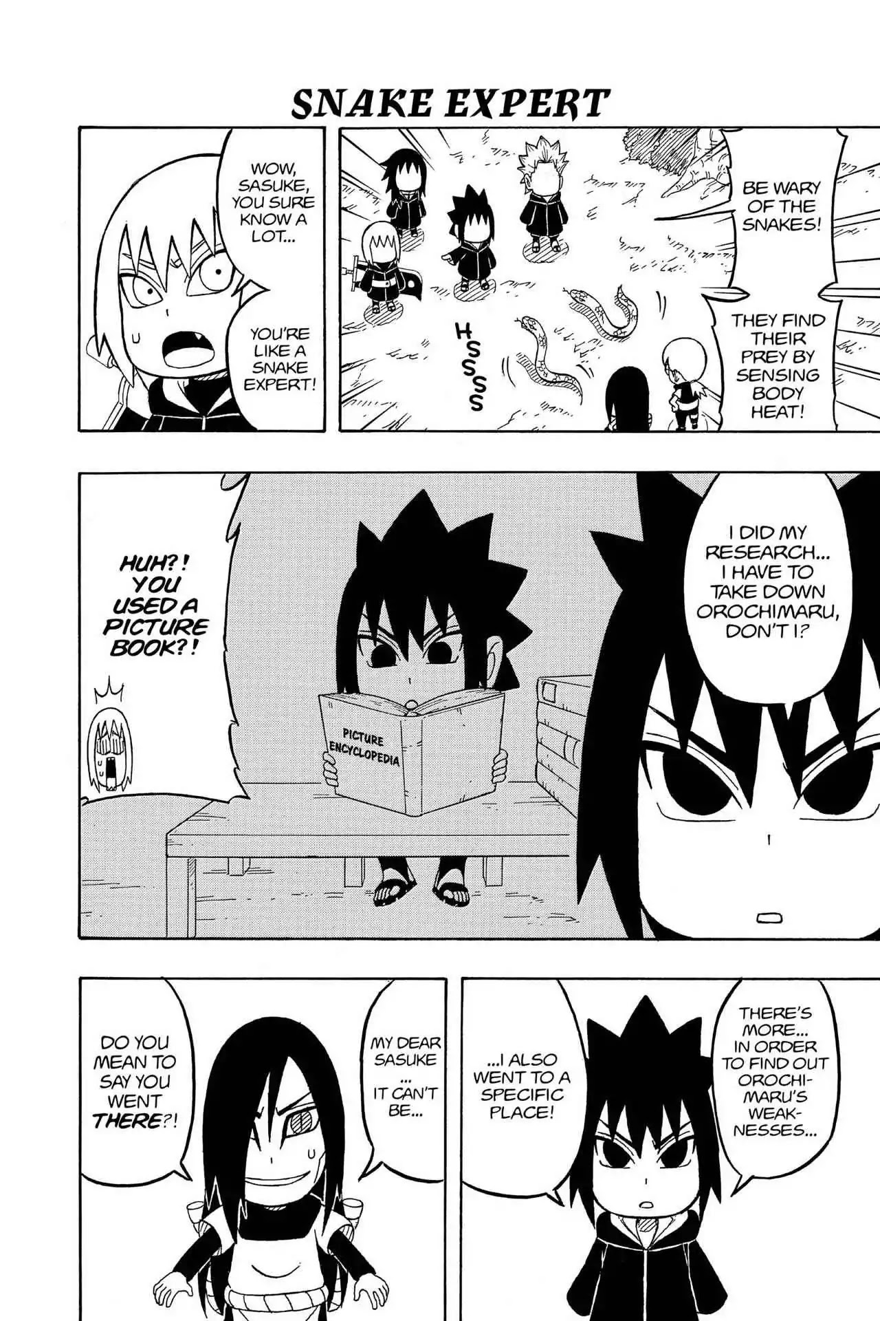 Naruto: Chibi Sasuke's Sharingan Legend Chapter 8 page 6 - Chapter 8: Orochimaru!!