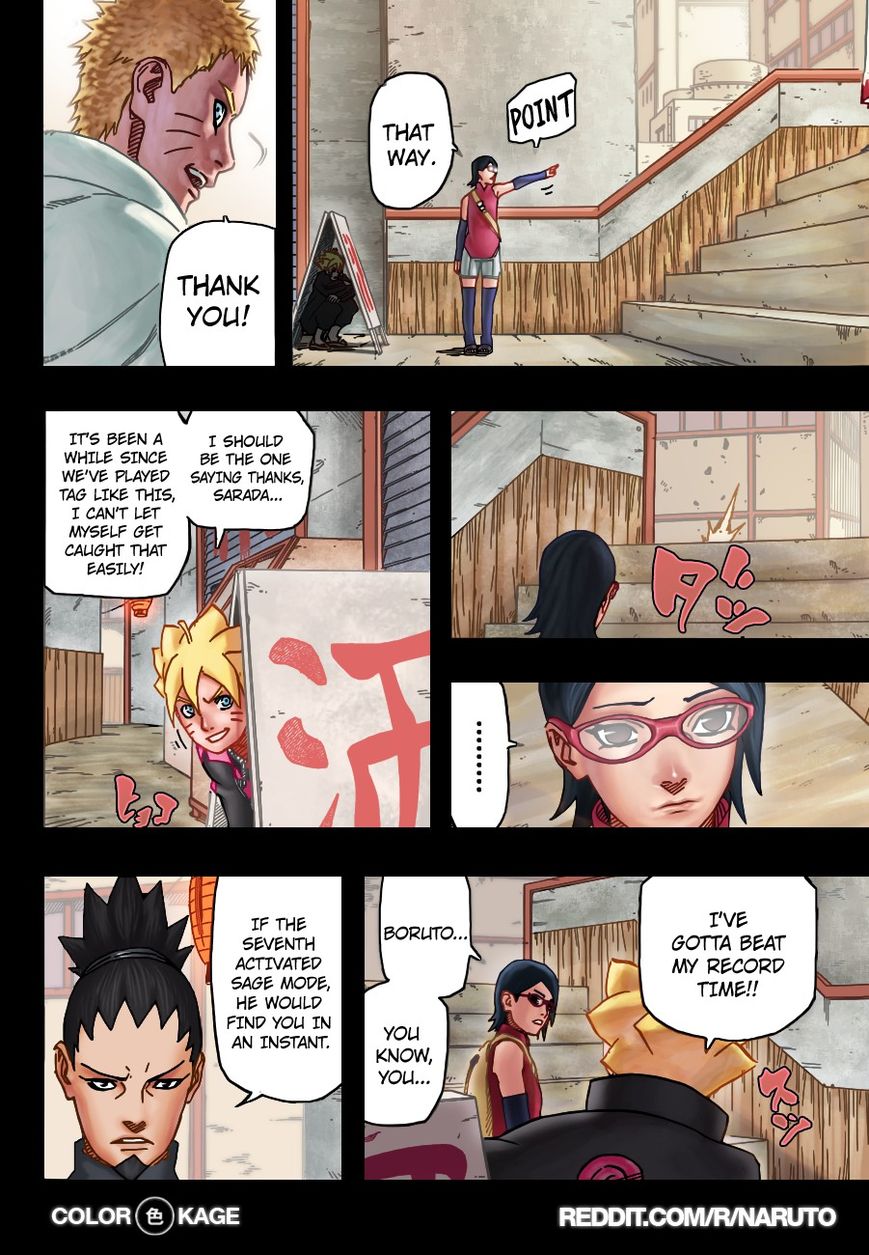 Naruto Gaiden: The Seventh Hokage Chapter 1.1 page 13 - Chapter 1.1 : Uchiha Sarada(Full Color Version)
