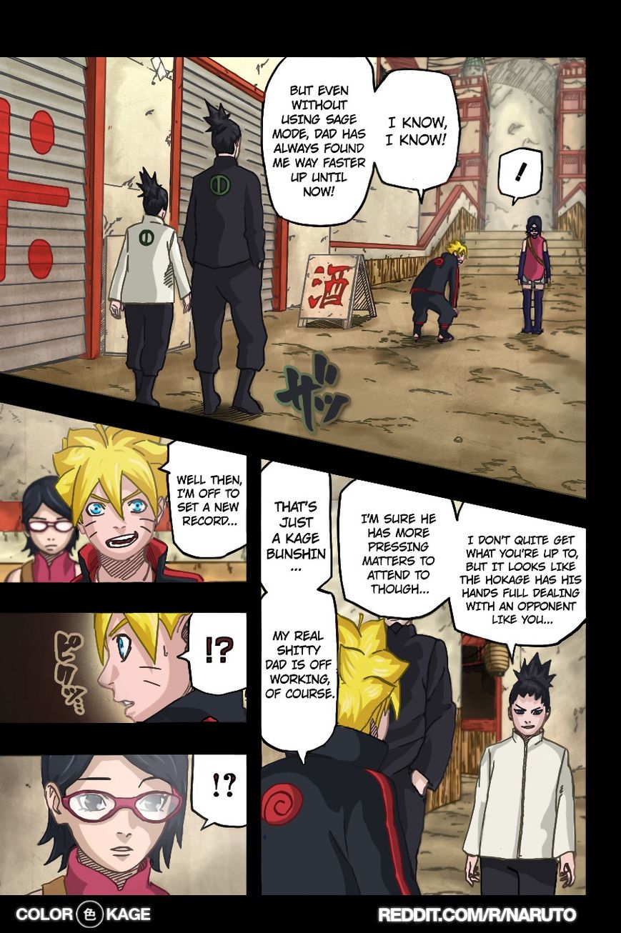 Naruto Gaiden: The Seventh Hokage Chapter 1.1 page 14 - Chapter 1.1 : Uchiha Sarada(Full Color Version)