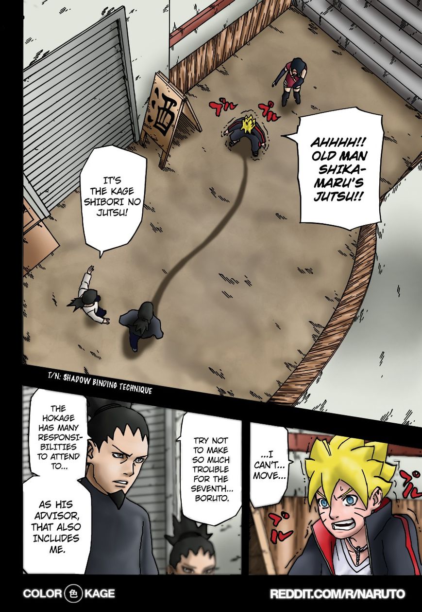 Naruto Gaiden: The Seventh Hokage Chapter 1.1 page 15 - Chapter 1.1 : Uchiha Sarada(Full Color Version)