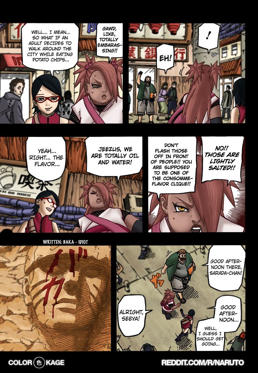 Naruto Gaiden: The Seventh Hokage Chapter 1.1 page 8 - Chapter 1.1 : Uchiha Sarada(Full Color Version)