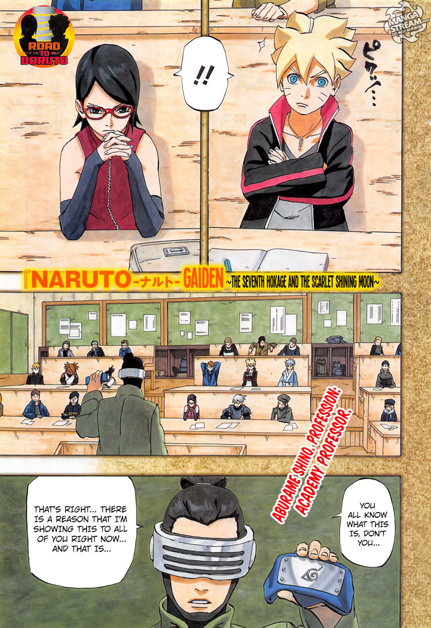 Naruto Gaiden: The Seventh Hokage Chapter 1 page 2 - Chapter 1 : Uchiha Sarada