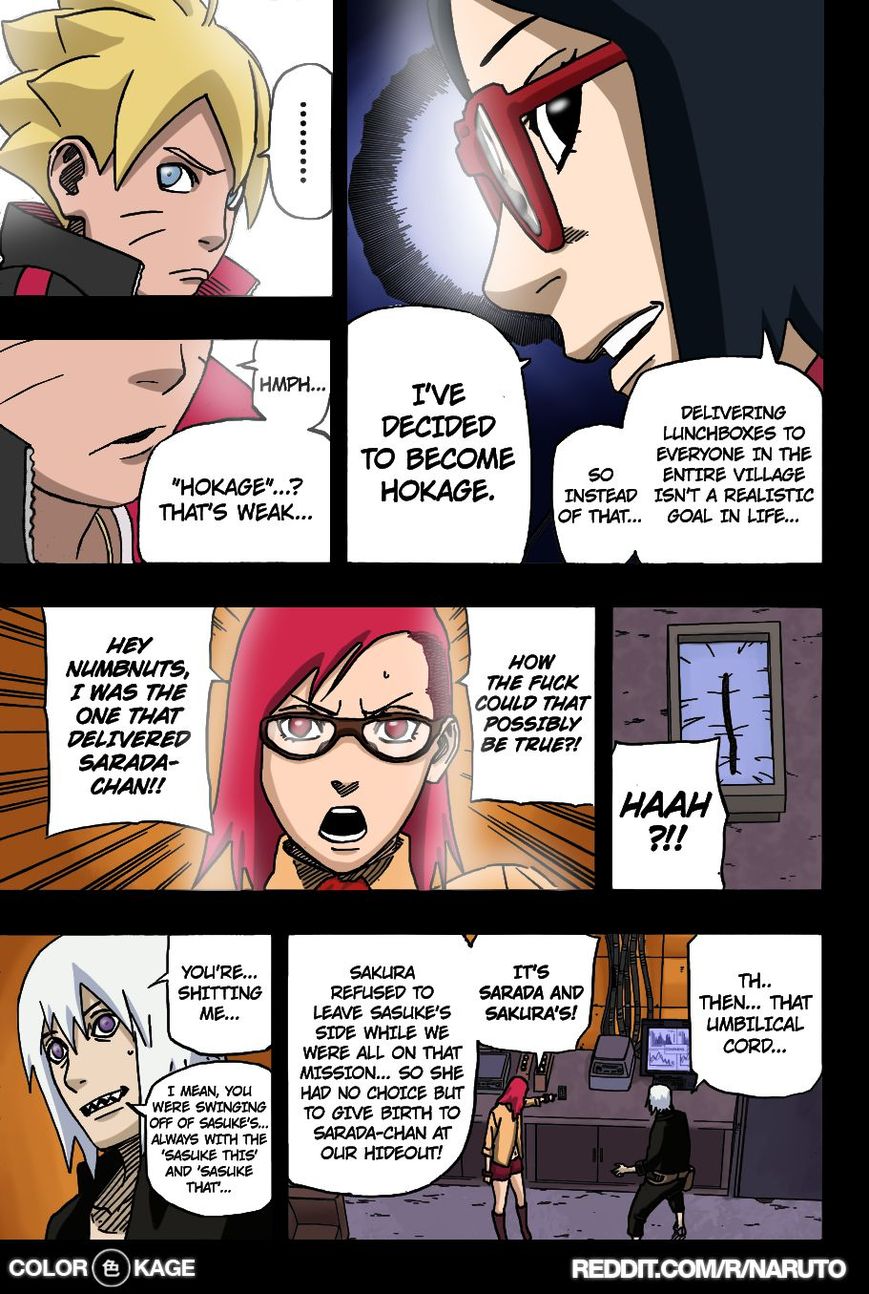 Naruto Gaiden: The Seventh Hokage Chapter 10.1 page 19 - Chapter 10.1 : Projected Into These Eyes (Full Color Version)