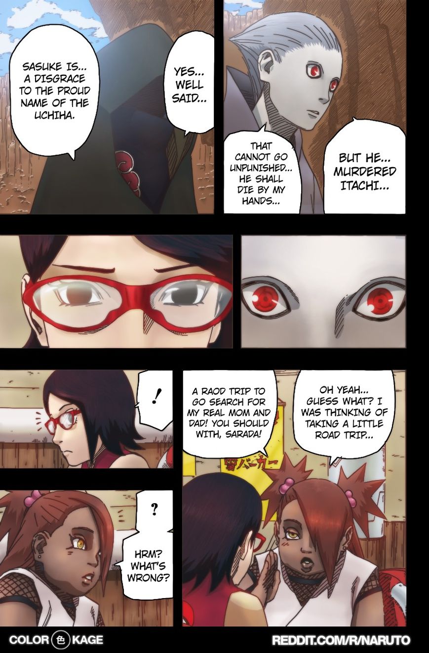 Naruto Gaiden: The Seventh Hokage Chapter 2.1 page 14 - Chapter 2.1 : The Boy With The Sharingan...!!(Full Color Version)