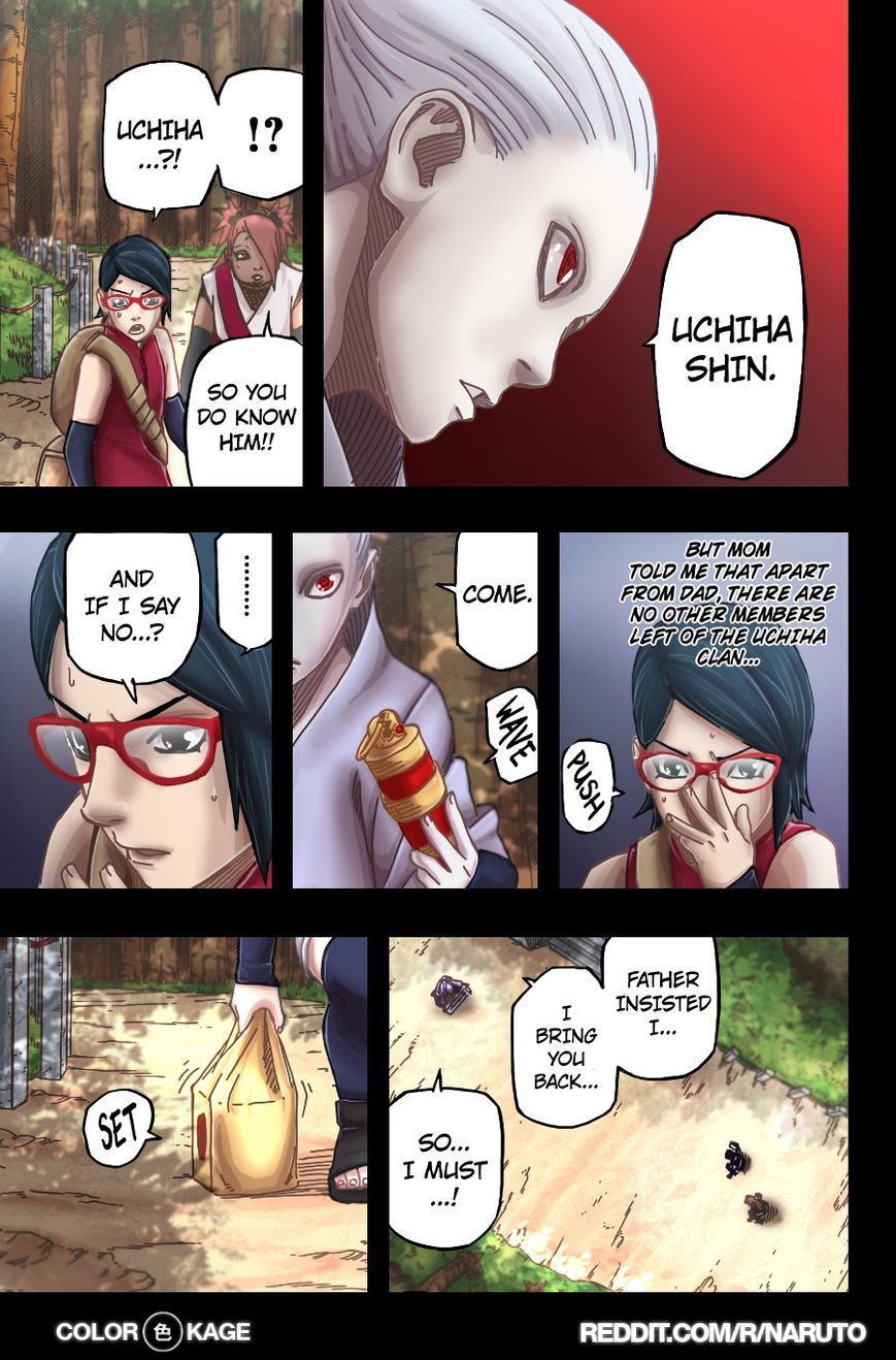 Naruto Gaiden: The Seventh Hokage Chapter 3.1 page 15 - Chapter 3.1 : Chance Meeting 1(Full Color Version)