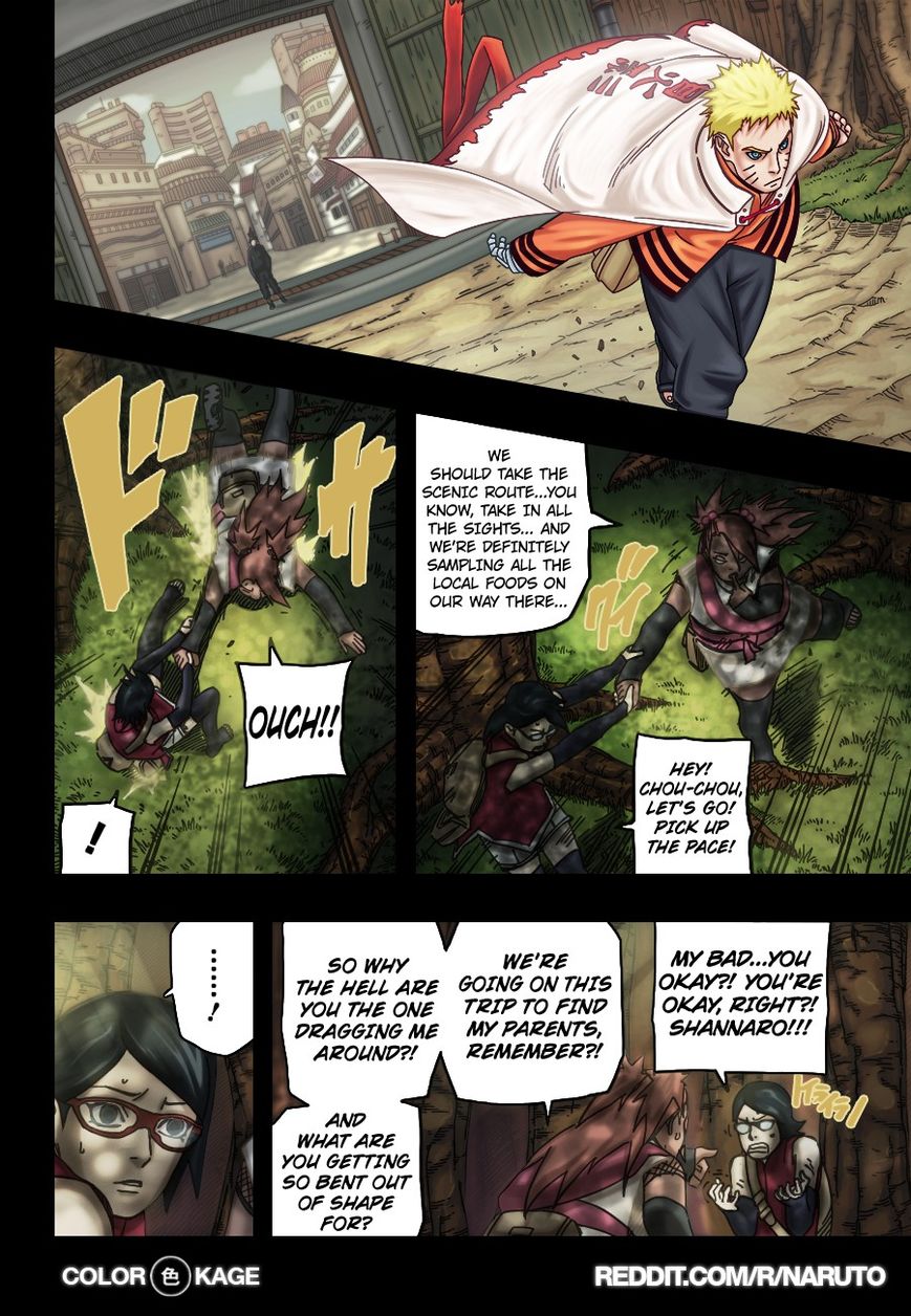 Naruto Gaiden: The Seventh Hokage Chapter 3.1 page 4 - Chapter 3.1 : Chance Meeting 1(Full Color Version)