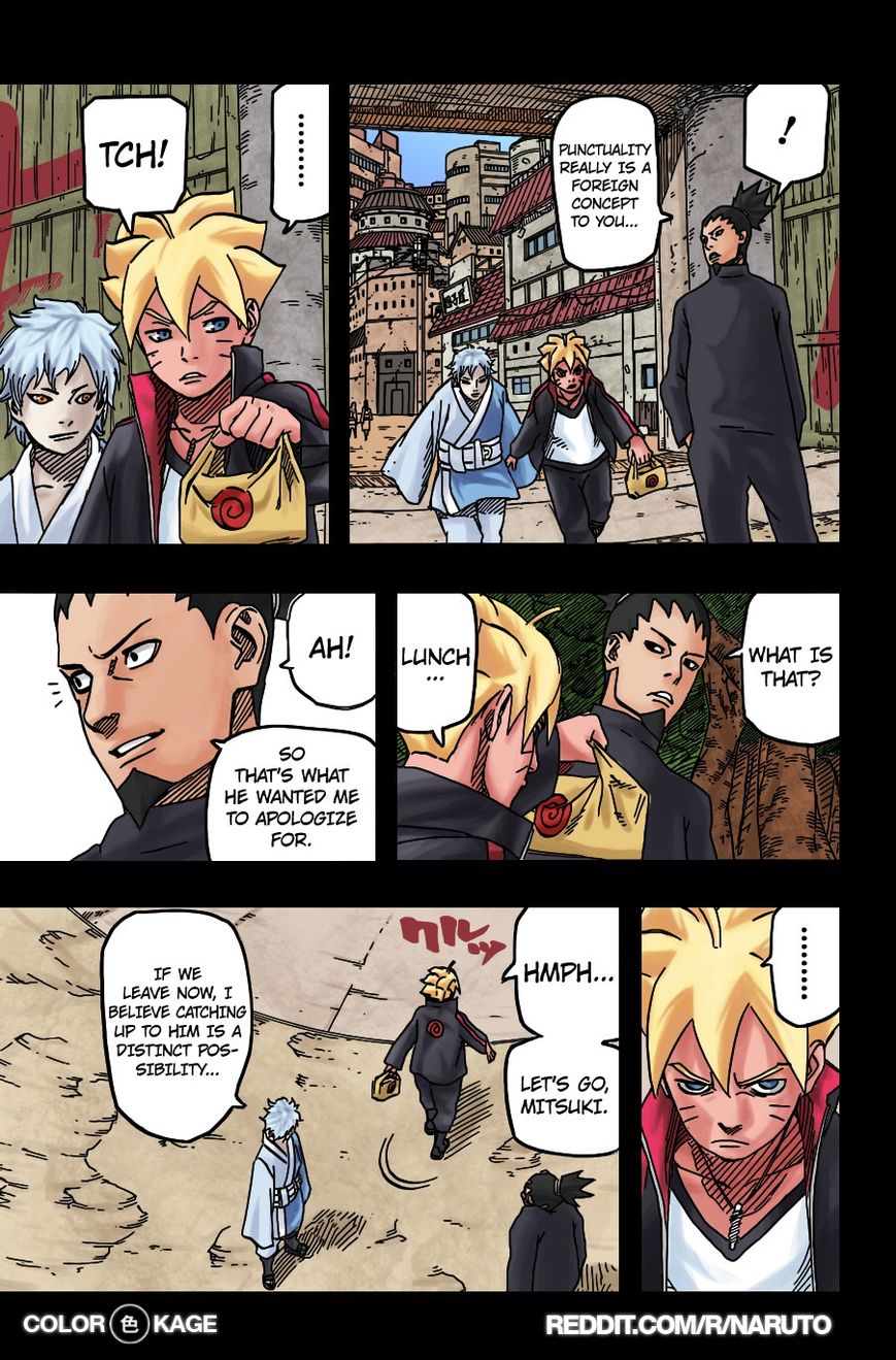 Naruto Gaiden: The Seventh Hokage Chapter 3.1 page 5 - Chapter 3.1 : Chance Meeting 1(Full Color Version)