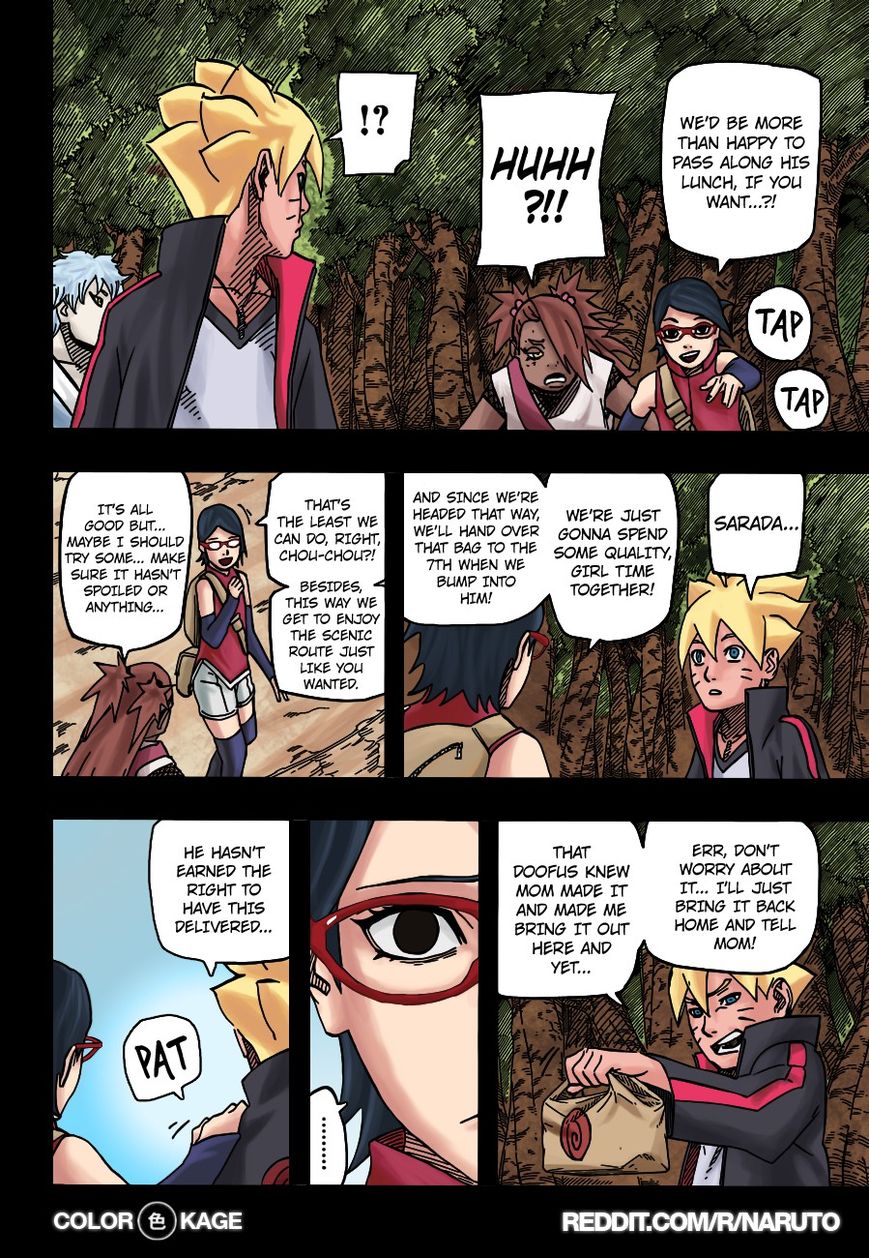 Naruto Gaiden: The Seventh Hokage Chapter 3.1 page 6 - Chapter 3.1 : Chance Meeting 1(Full Color Version)