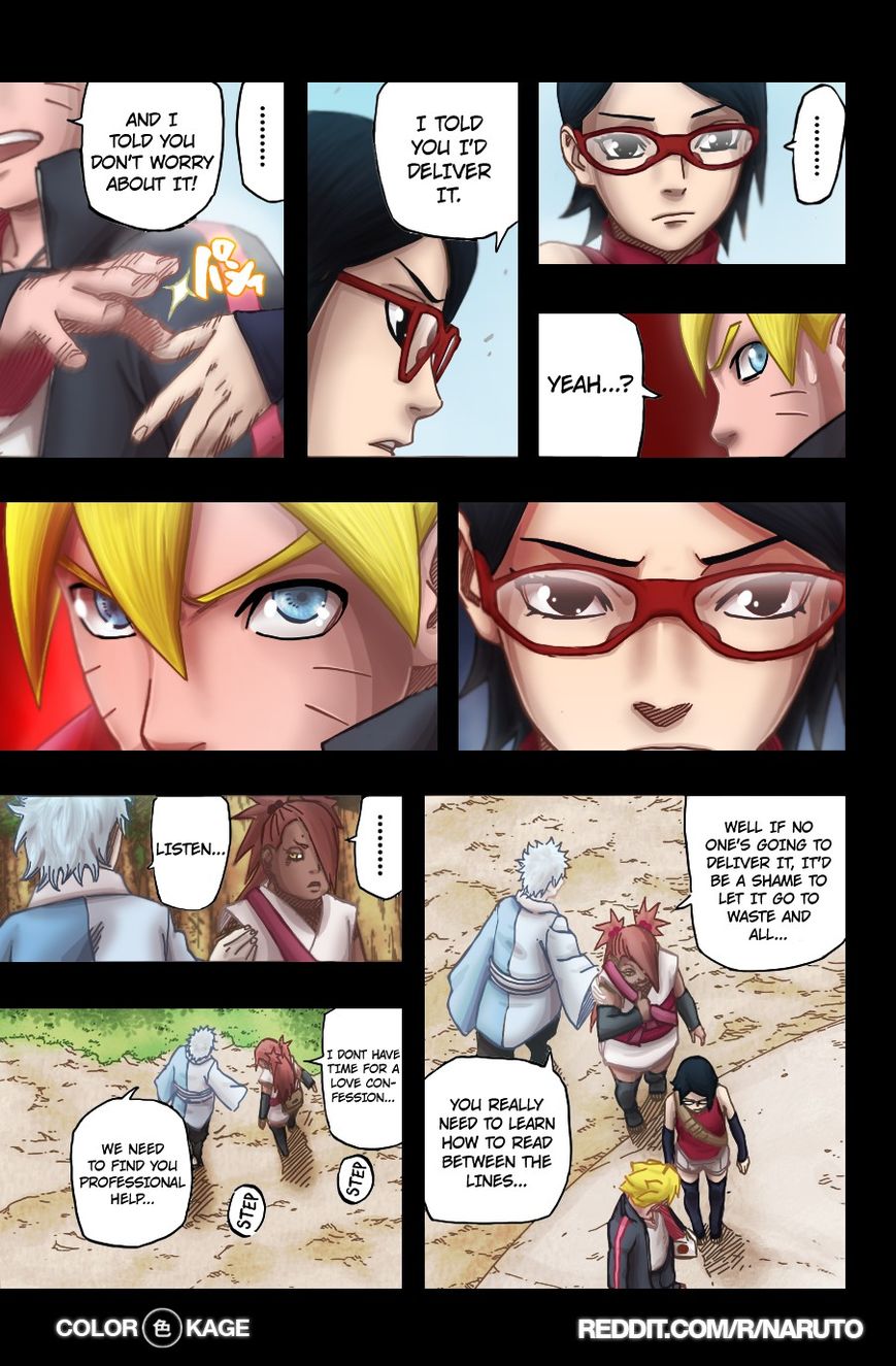 Naruto Gaiden: The Seventh Hokage Chapter 3.1 page 7 - Chapter 3.1 : Chance Meeting 1(Full Color Version)