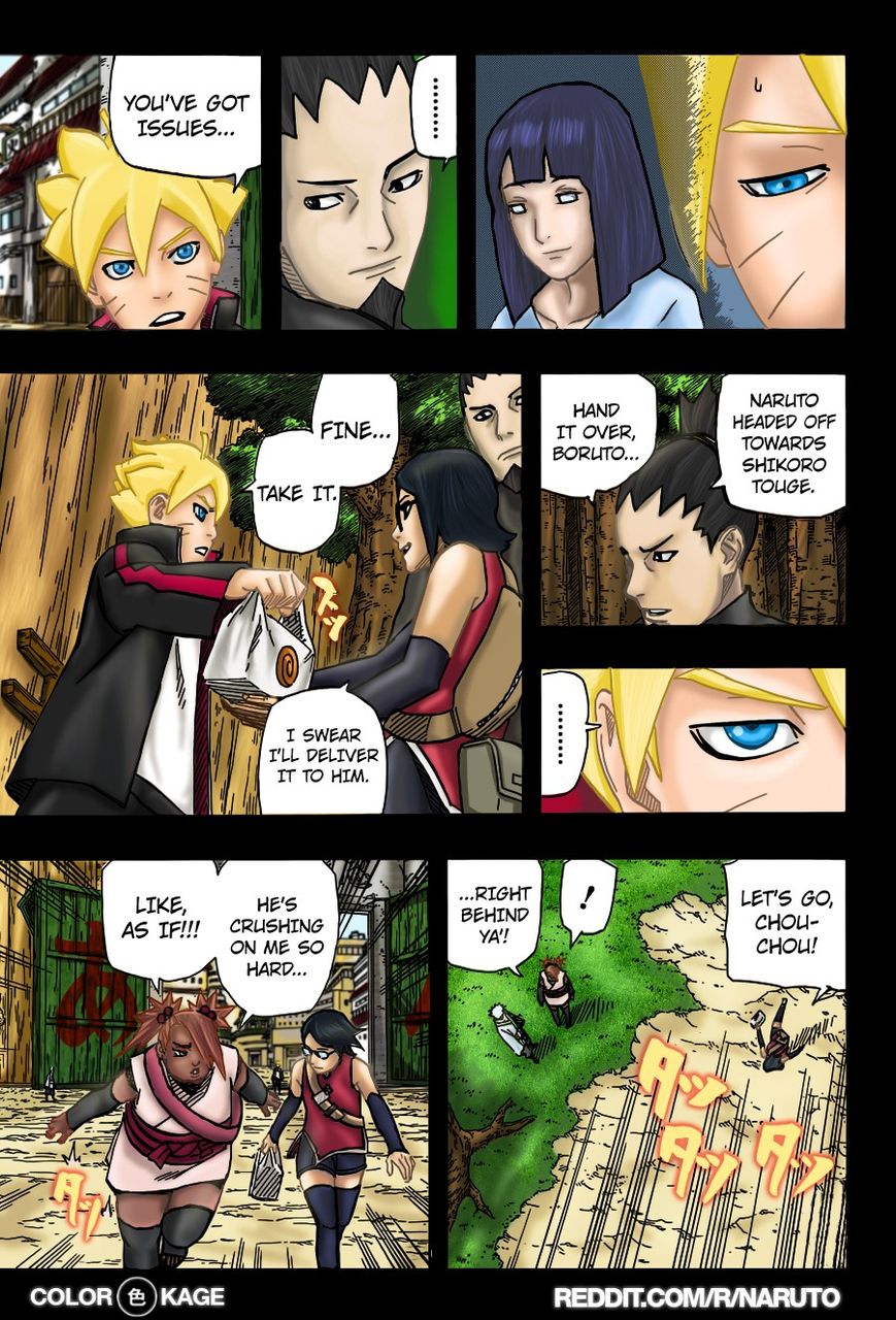 Naruto Gaiden: The Seventh Hokage Chapter 3.1 page 9 - Chapter 3.1 : Chance Meeting 1(Full Color Version)