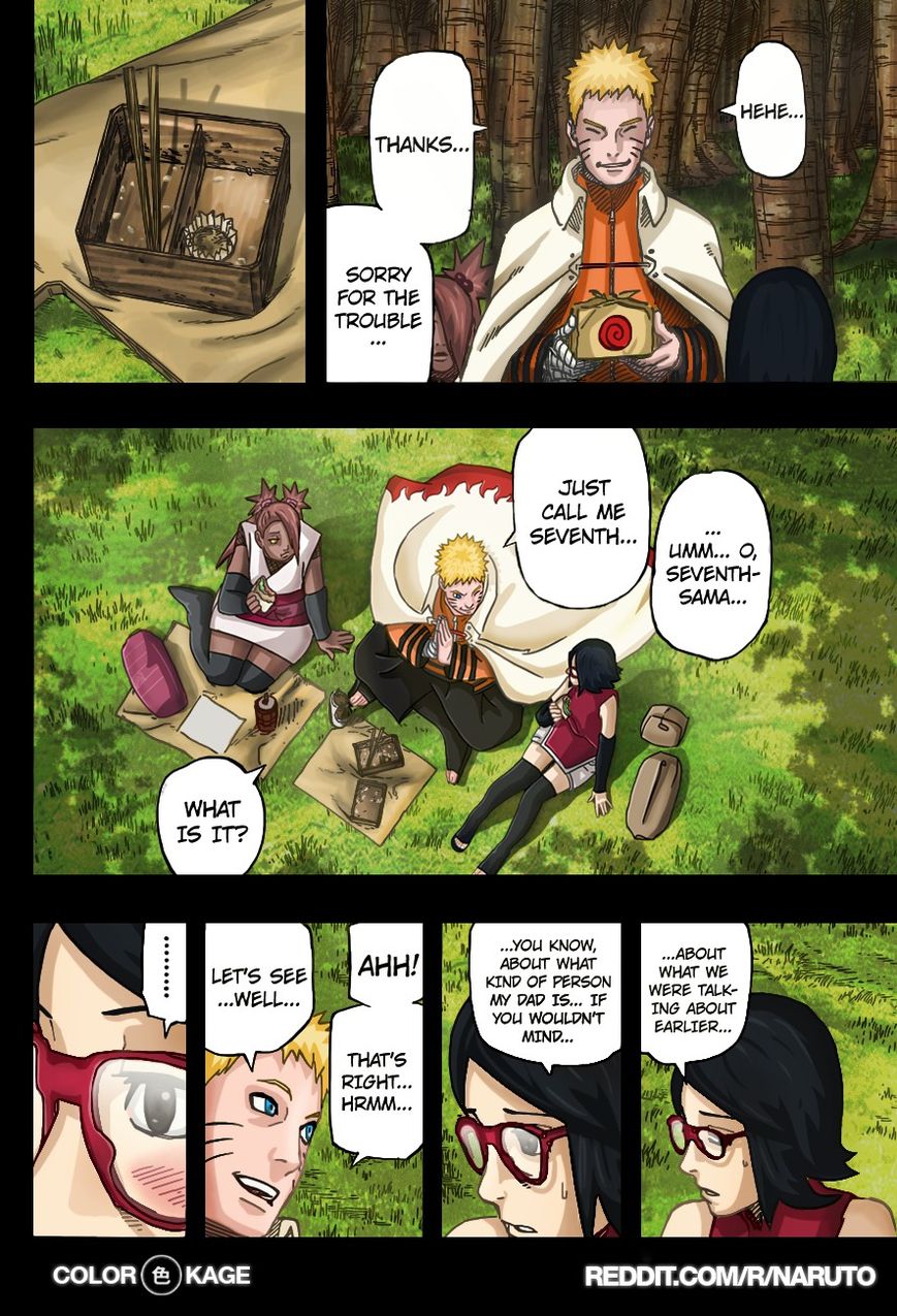 Naruto Gaiden: The Seventh Hokage Chapter 4.1 page 13 - Chapter 4.1 : Chance Meeting 2 (Full Color Version)