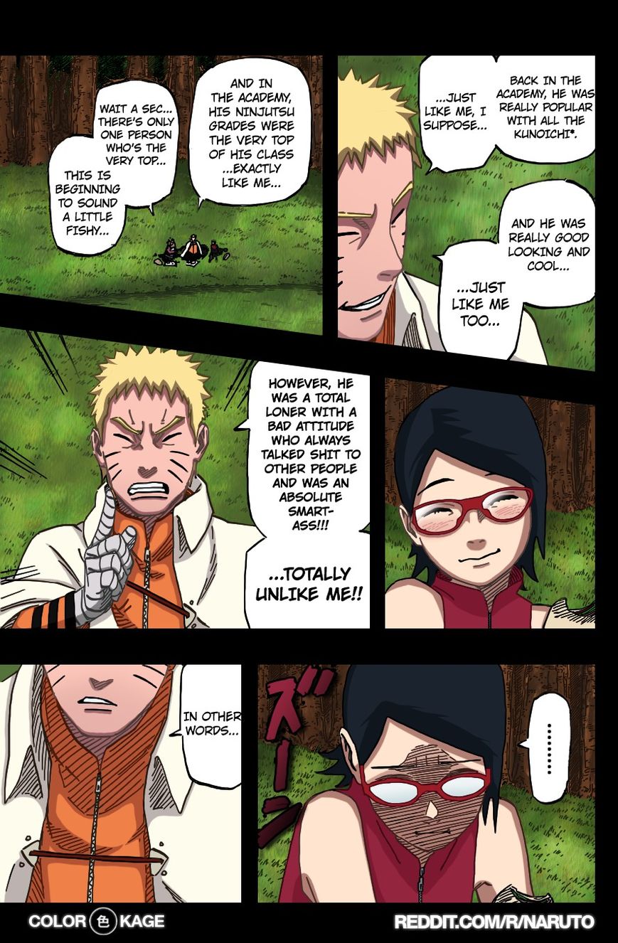 Naruto Gaiden: The Seventh Hokage Chapter 4.1 page 14 - Chapter 4.1 : Chance Meeting 2 (Full Color Version)