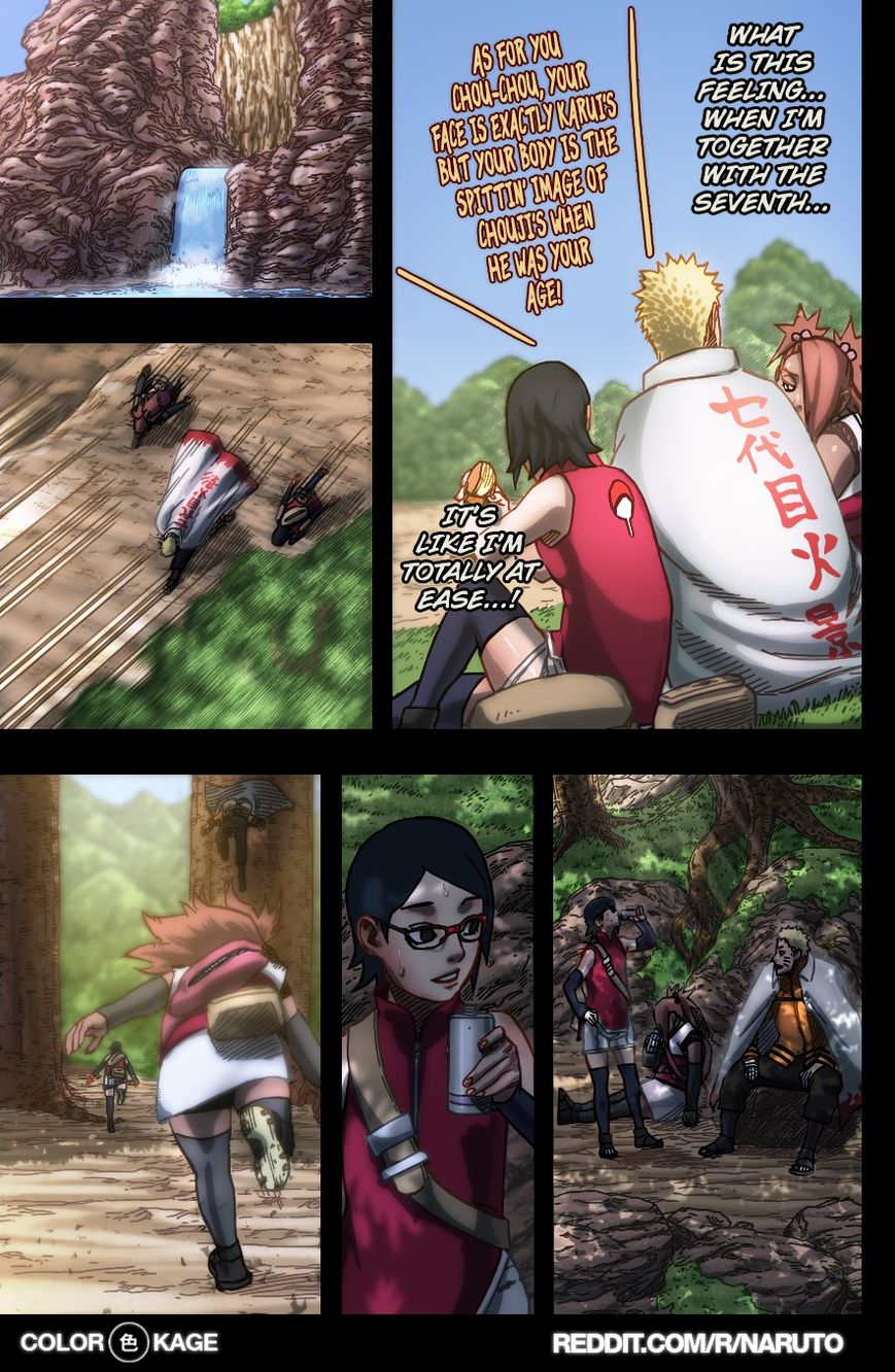 Naruto Gaiden: The Seventh Hokage Chapter 4.1 page 16 - Chapter 4.1 : Chance Meeting 2 (Full Color Version)