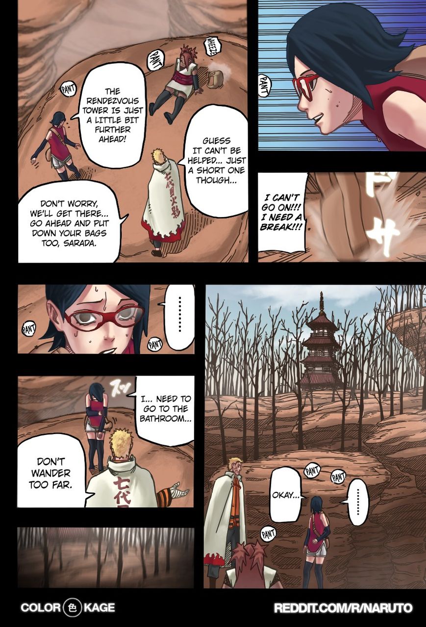 Naruto Gaiden: The Seventh Hokage Chapter 4.1 page 17 - Chapter 4.1 : Chance Meeting 2 (Full Color Version)
