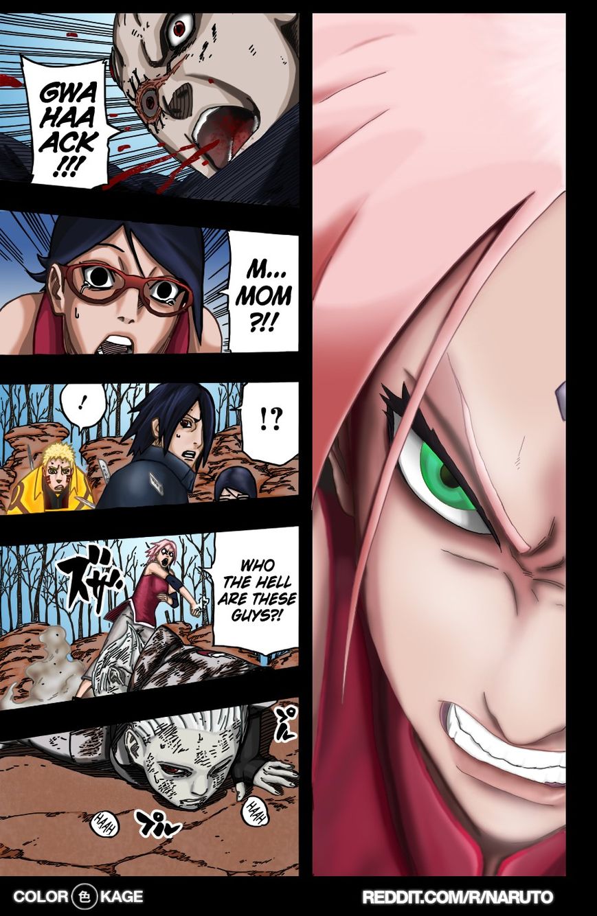 Naruto Gaiden: The Seventh Hokage Chapter 6.1 page 14 - Chapter 6.1 : Unevolving Species(Full Color Version)