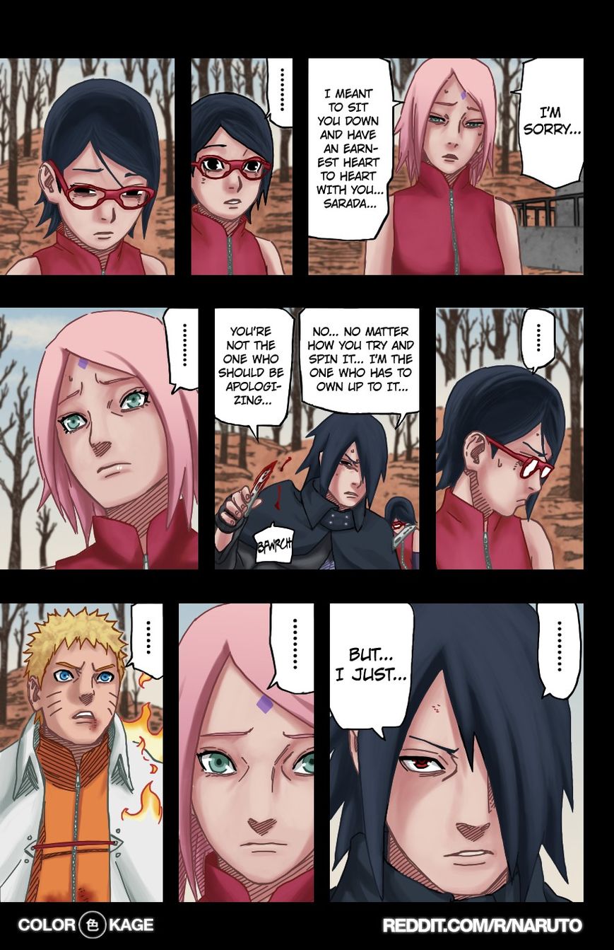 Naruto Gaiden: The Seventh Hokage Chapter 6.1 page 16 - Chapter 6.1 : Unevolving Species(Full Color Version)