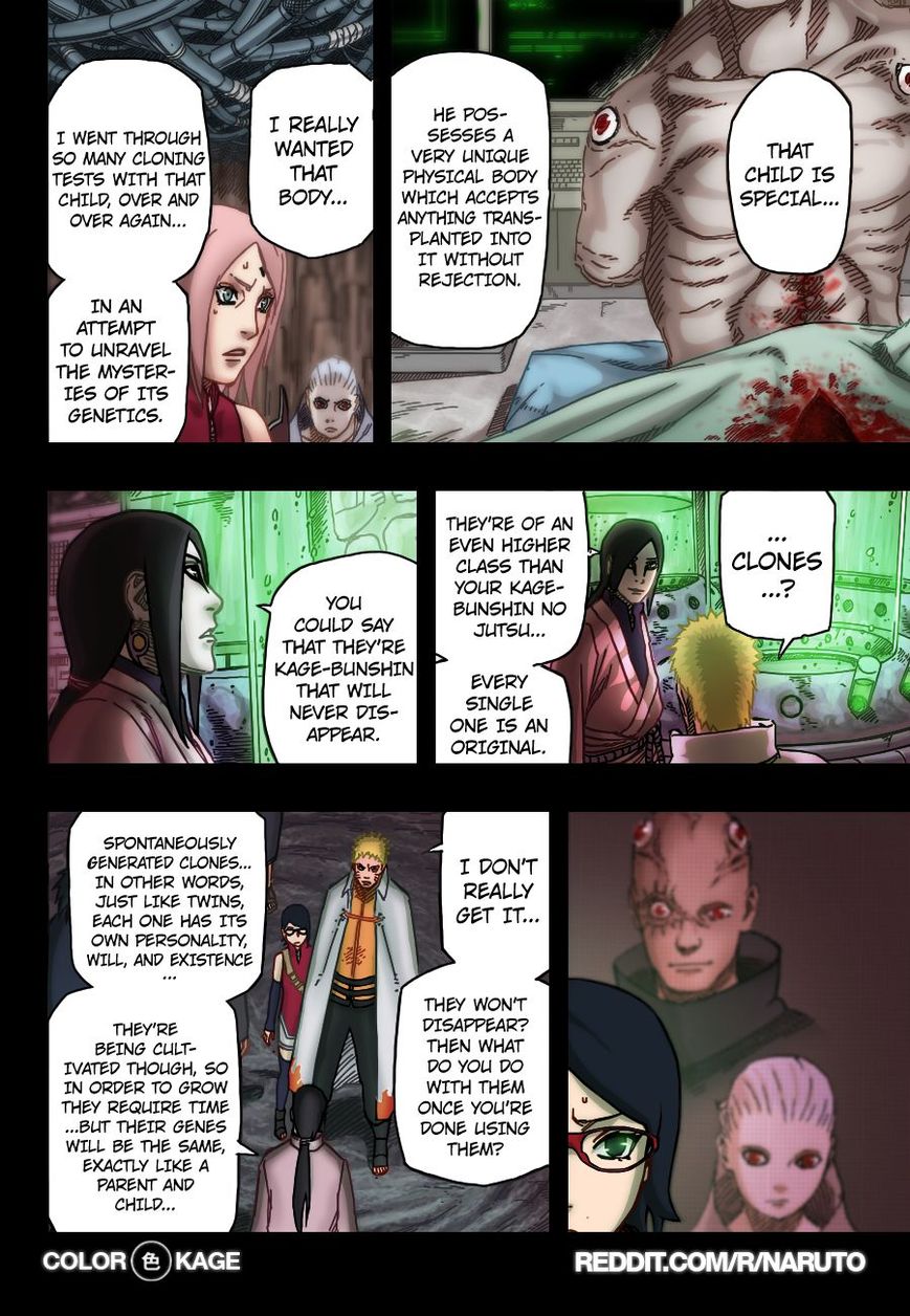 Naruto Gaiden: The Seventh Hokage Chapter 7.1 page 14 - Chapter 7.1 : Genetic Slaves(Full Color Version)