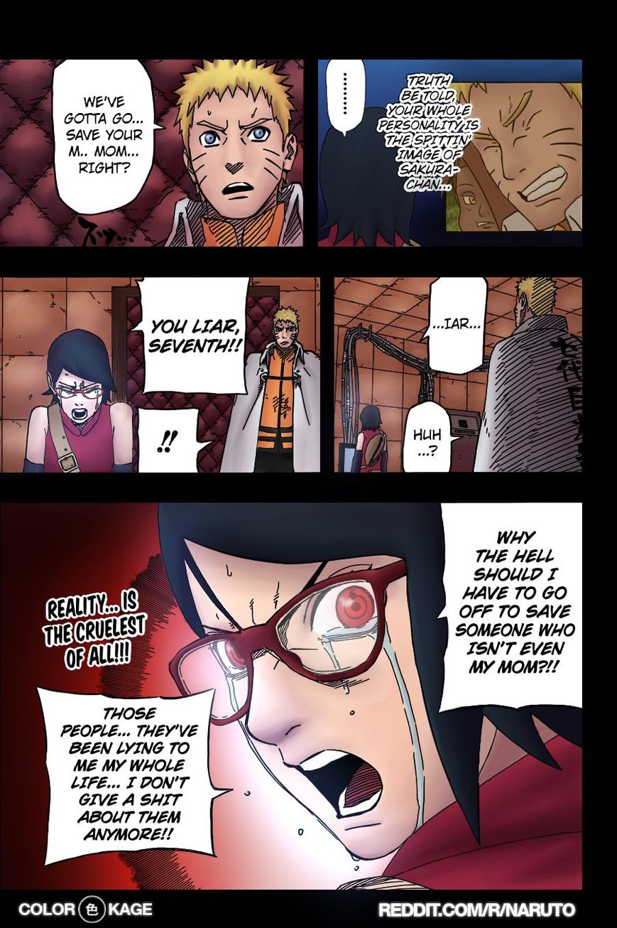 Naruto Gaiden: The Seventh Hokage Chapter 7.1 page 23 - Chapter 7.1 : Genetic Slaves(Full Color Version)