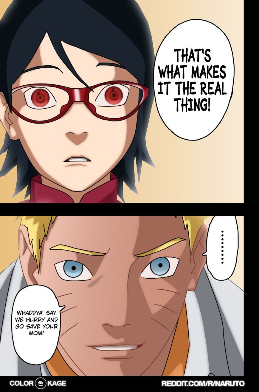 Naruto Gaiden: The Seventh Hokage Chapter 8.1 page 17 - Chapter 8.1 : The Real Thing (Full Color Version)