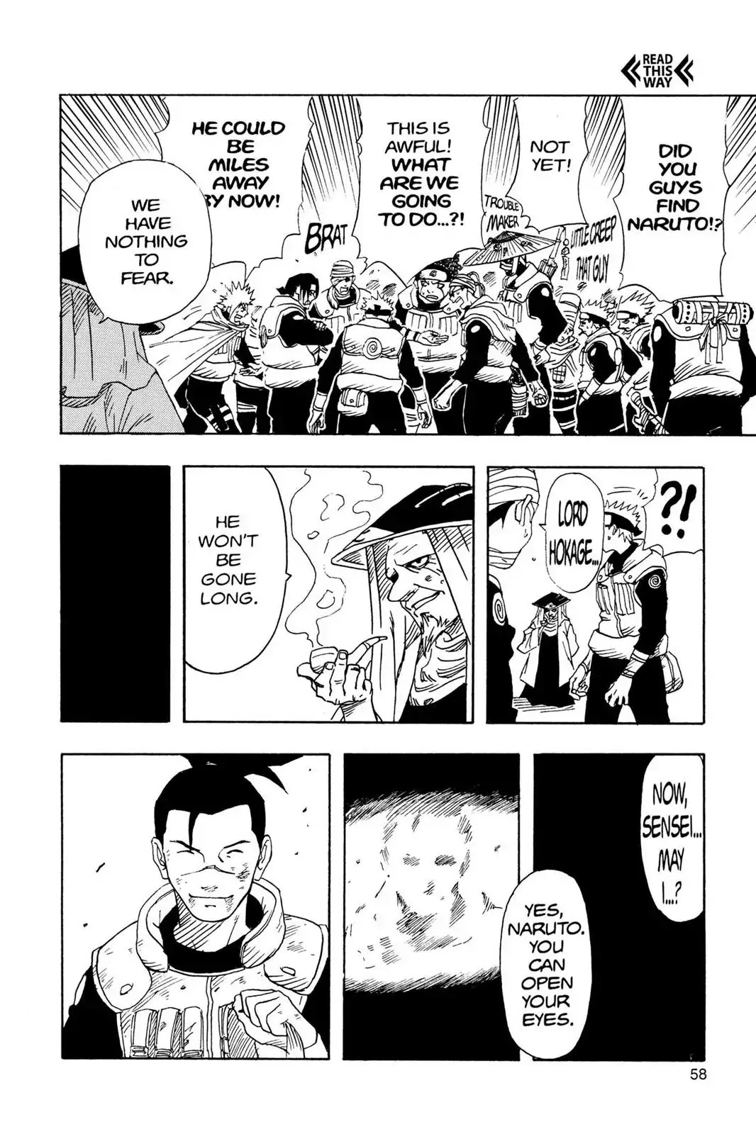 Naruto Chapter 1 page 58 - Chapter 1: Uzumaki Naruto!