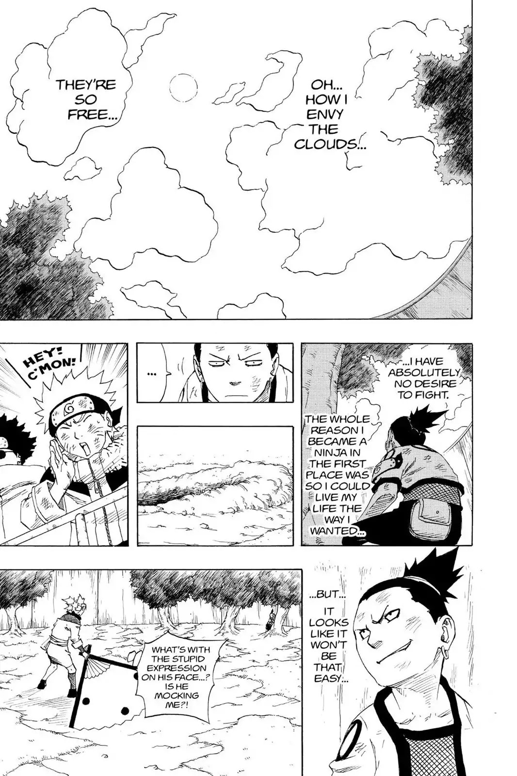 Naruto Chapter 107 page 8 - Chapter 107: The Boy with No Fighting Spirit!!