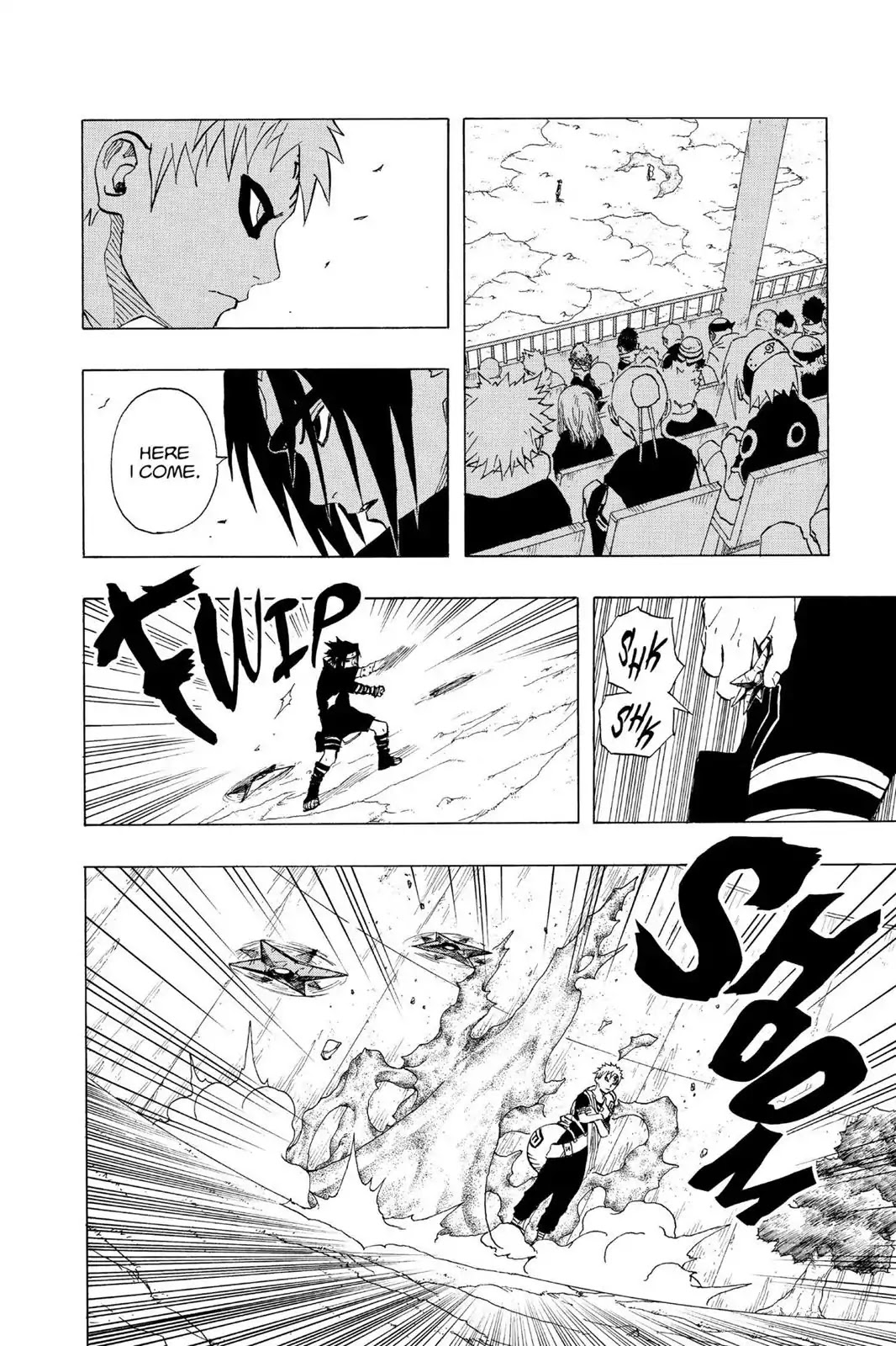 Naruto Chapter 111 page 12 - Chapter 111: Sasuke Vs. Gaara!!!