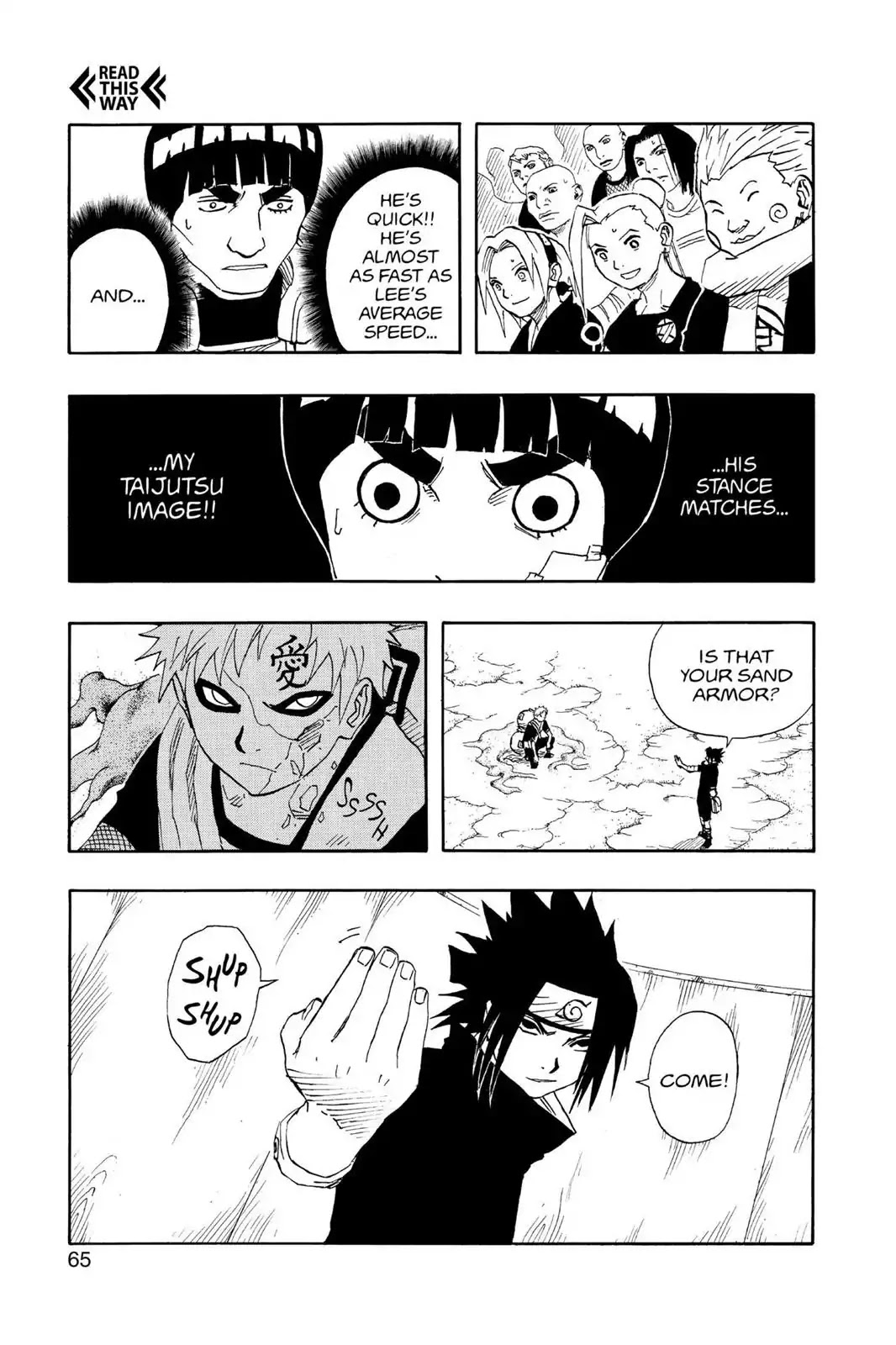 Naruto Chapter 111 page 19 - Chapter 111: Sasuke Vs. Gaara!!!