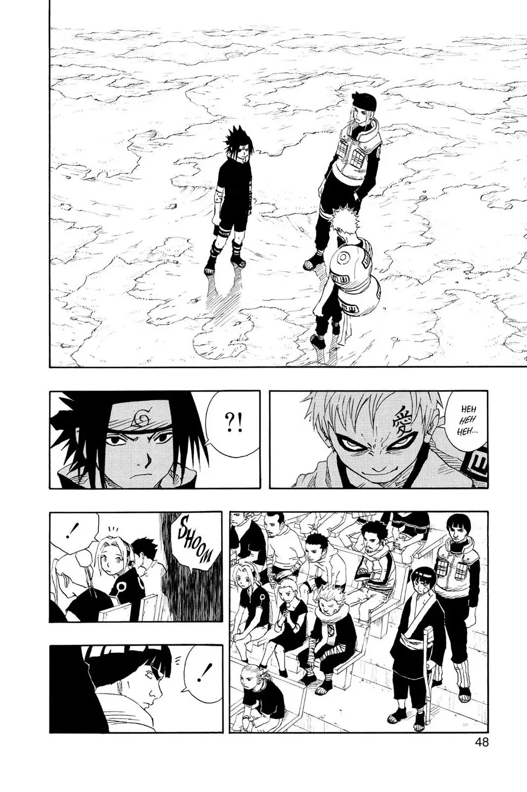 Naruto Chapter 111 page 2 - Chapter 111: Sasuke Vs. Gaara!!!