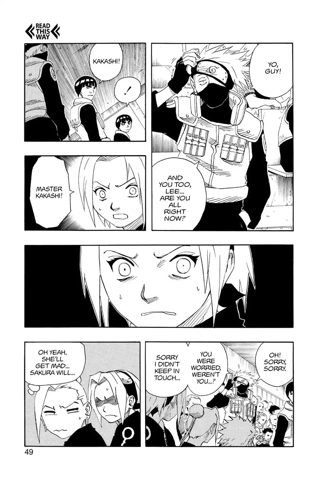 Naruto Chapter 111 page 3 - Chapter 111: Sasuke Vs. Gaara!!!