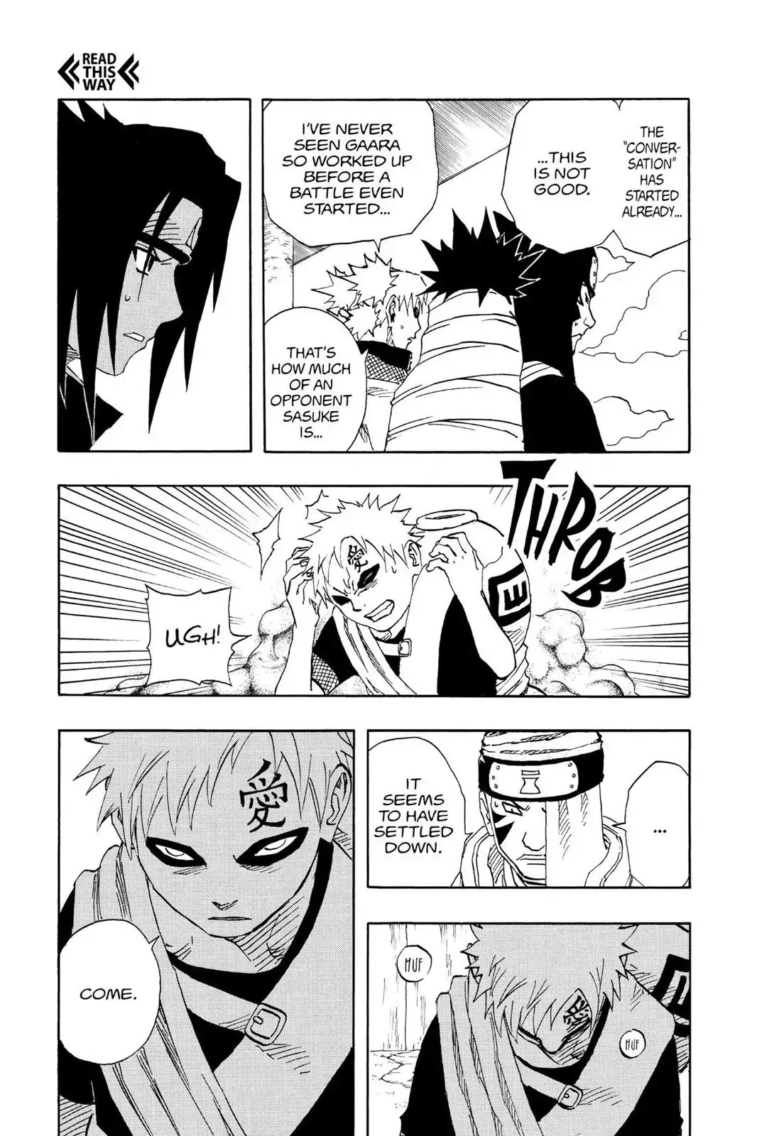 Naruto Chapter 111 page 9 - Chapter 111: Sasuke Vs. Gaara!!!