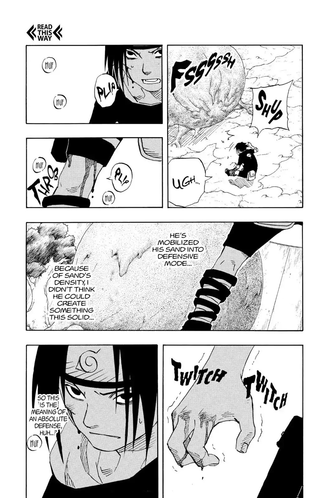 Naruto Chapter 112 page 15 - Chapter 112: Sasuke's Taijutsu...!!