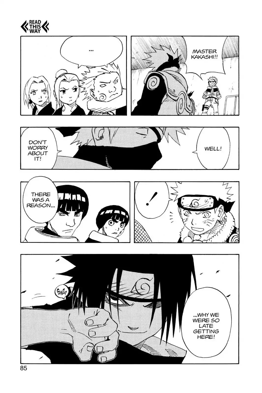 Naruto Chapter 112 page 19 - Chapter 112: Sasuke's Taijutsu...!!