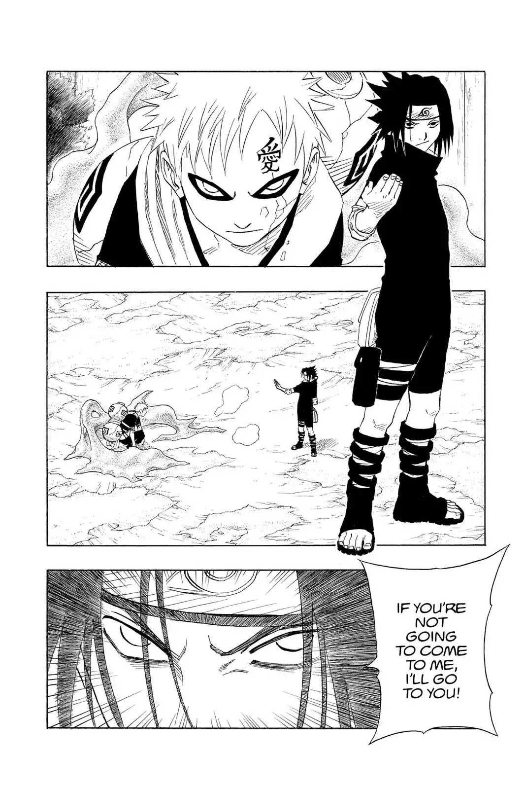 Naruto Chapter 112 page 2 - Chapter 112: Sasuke's Taijutsu...!!