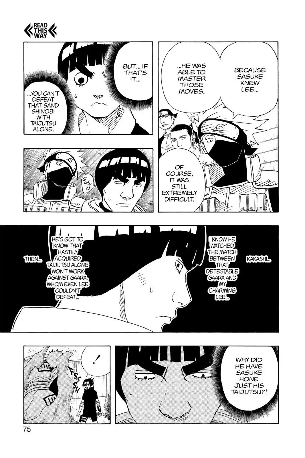 Naruto Chapter 112 page 9 - Chapter 112: Sasuke's Taijutsu...!!