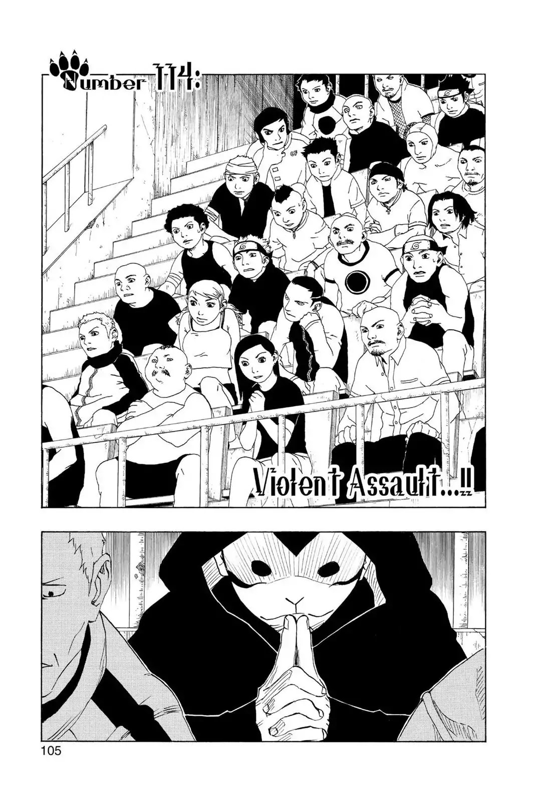 Naruto Chapter 114 page 1 - Chapter 114: Violent Assault...!!