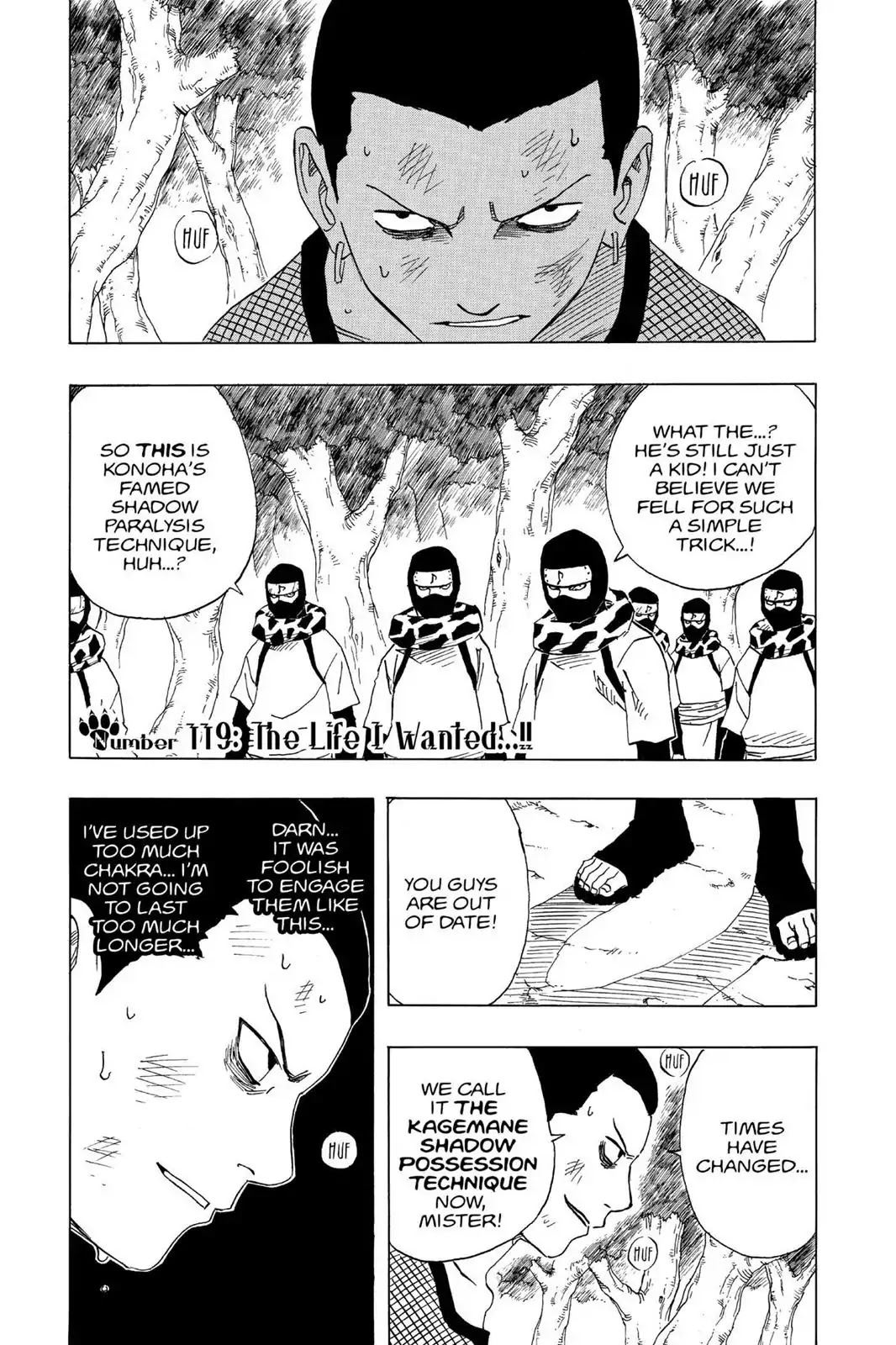 Naruto Chapter 119 page 1 - Chapter 119: I Life I Wanted...!!