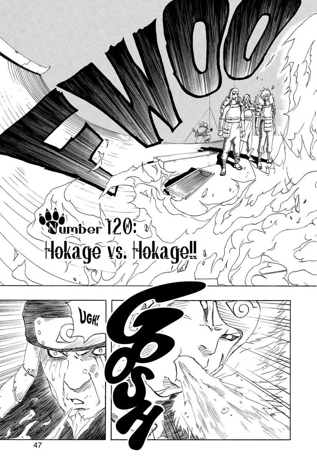 Naruto Chapter 120 page 3 - Chapter 120: Hokage Vs. Hokage!!