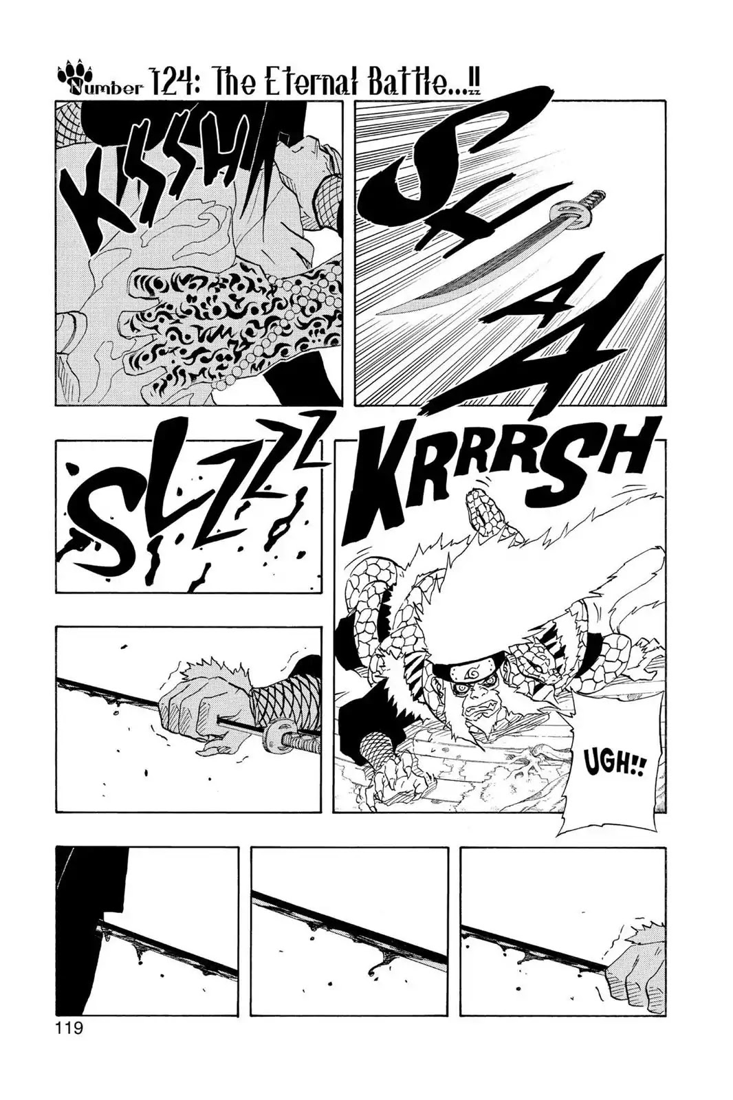 Naruto Chapter 124 page 1 - Chapter 124: The Eternal Battle...!!