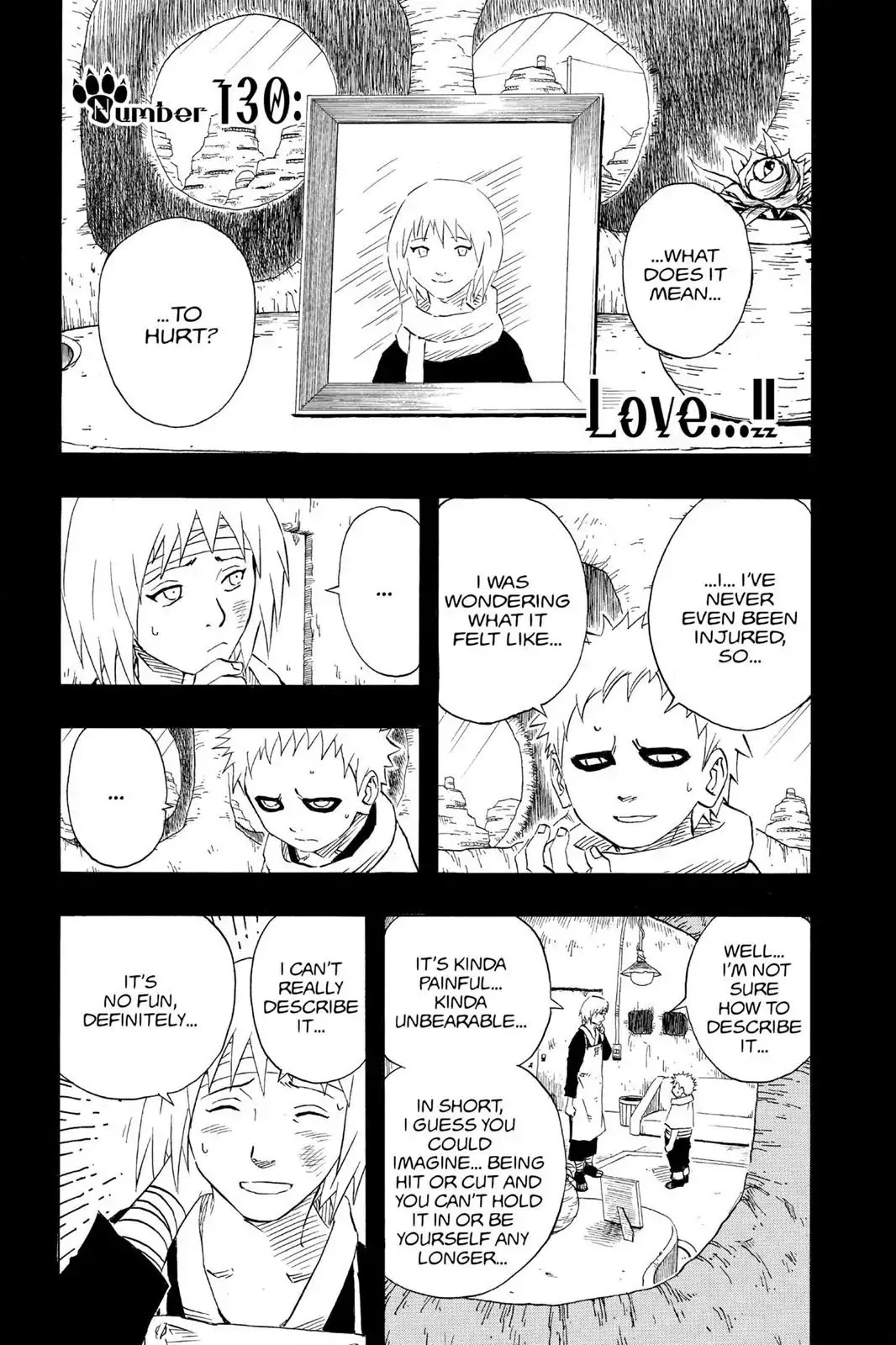 Naruto Chapter 130 page 1 - Chapter 130: Love...!!