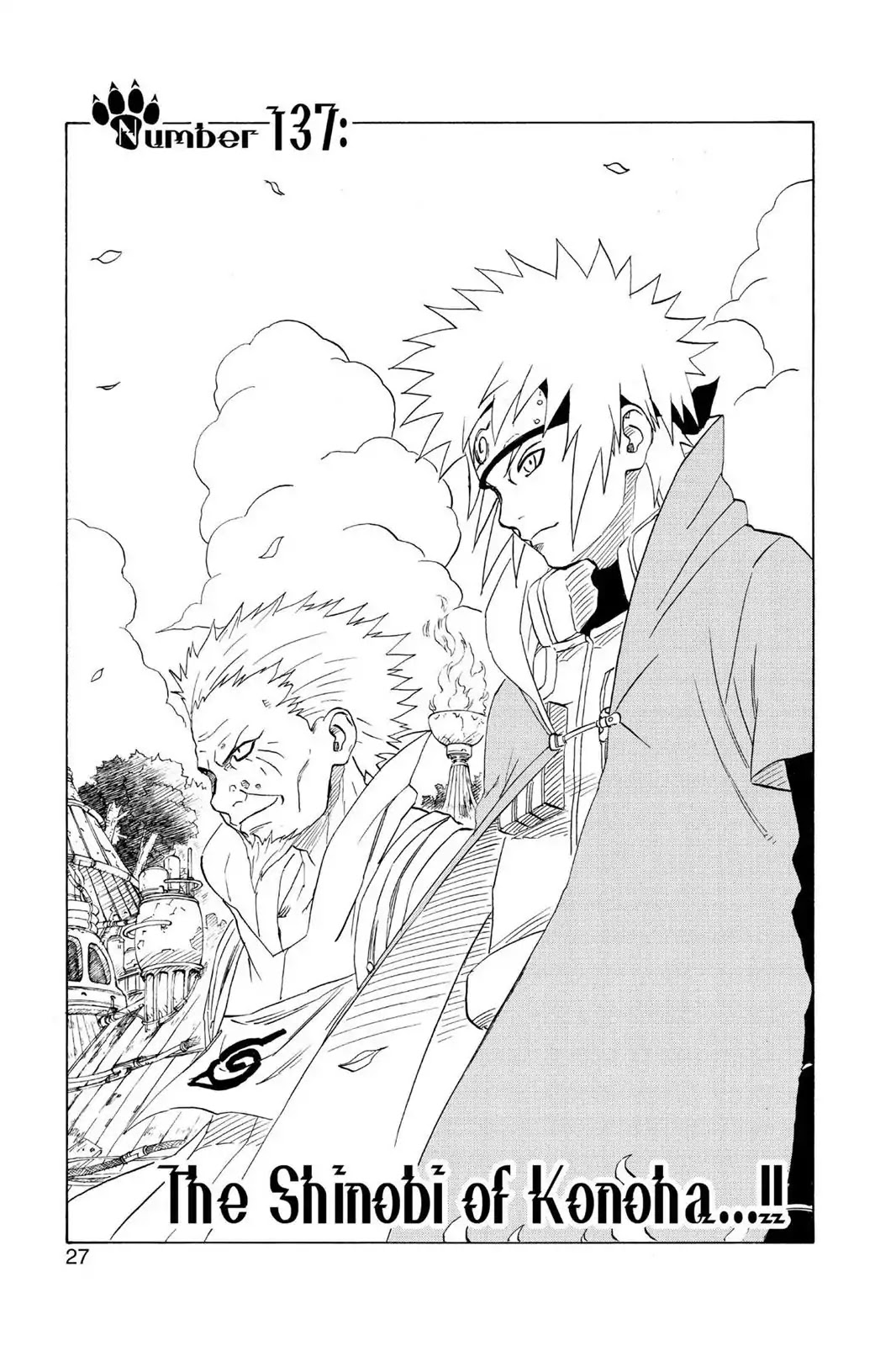 Naruto Chapter 137 page 1 - Chapter 137: The Shinobi Of Konoha...!!