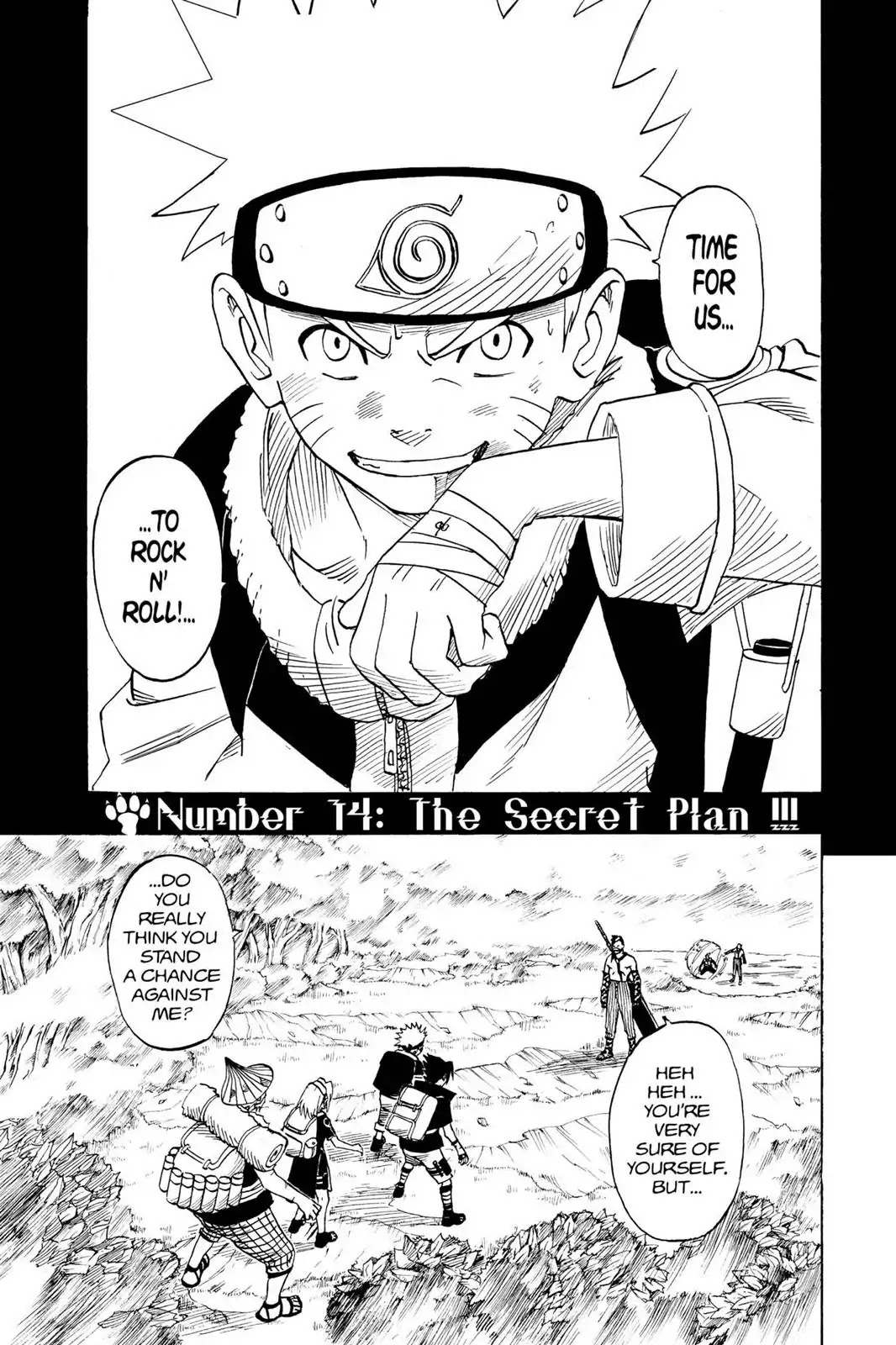 Naruto Chapter 14 page 1 - Chapter 14: The Secret Plan!!!