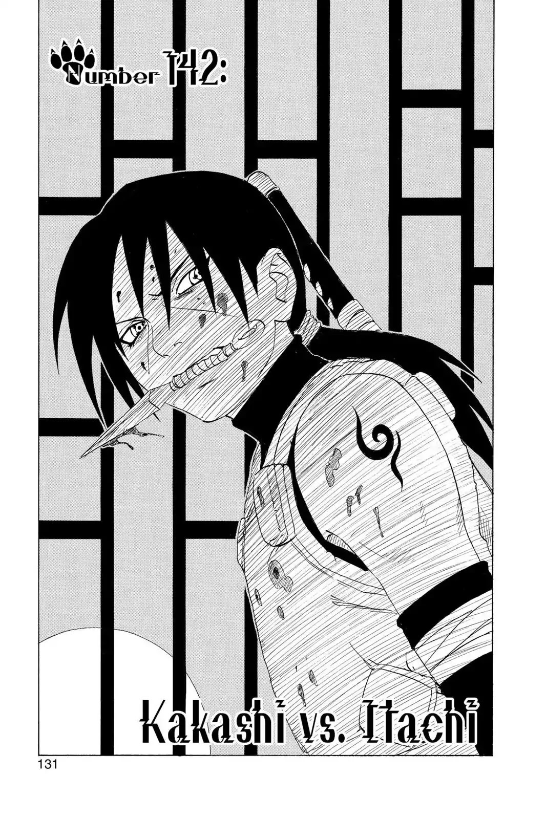 Naruto Chapter 142 page 1 - Chapter 142: Kakashi Vs. Itachi