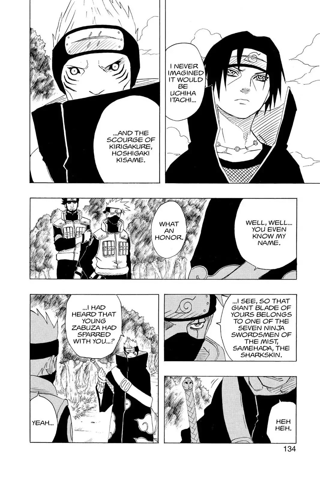 Naruto Chapter 142 page 4 - Chapter 142: Kakashi Vs. Itachi