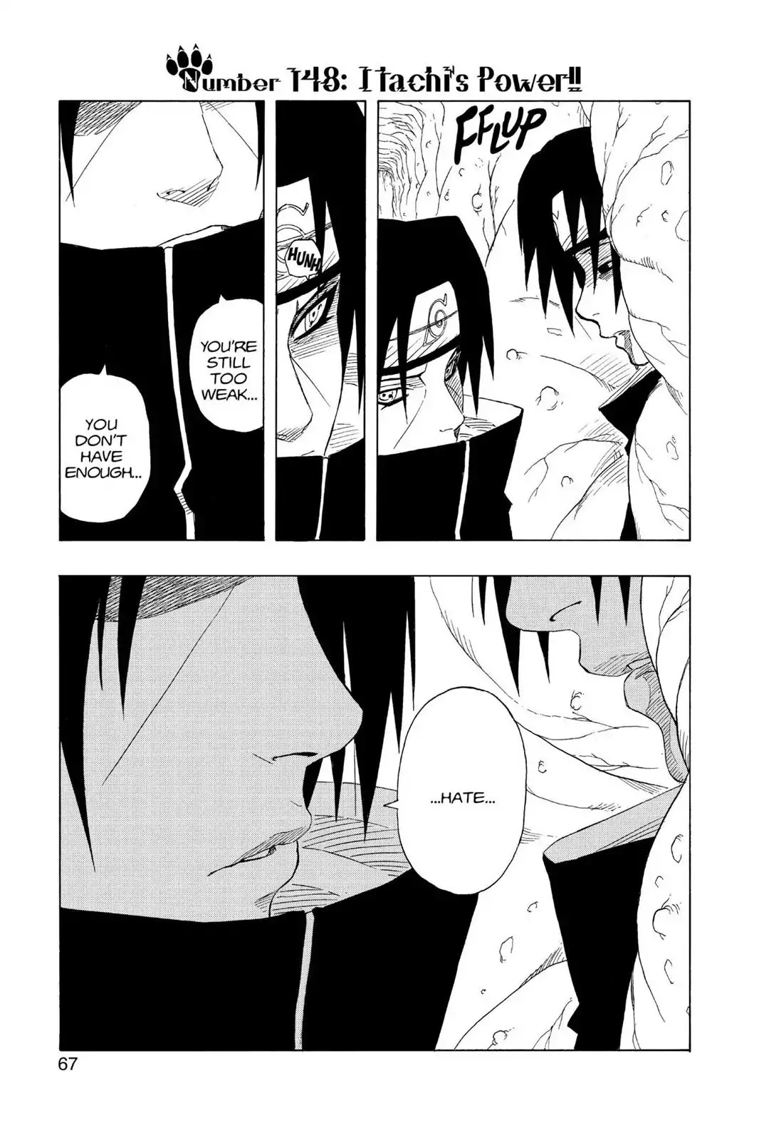 Naruto Chapter 148 page 1 - Chapter 148: Itachi's Power!!