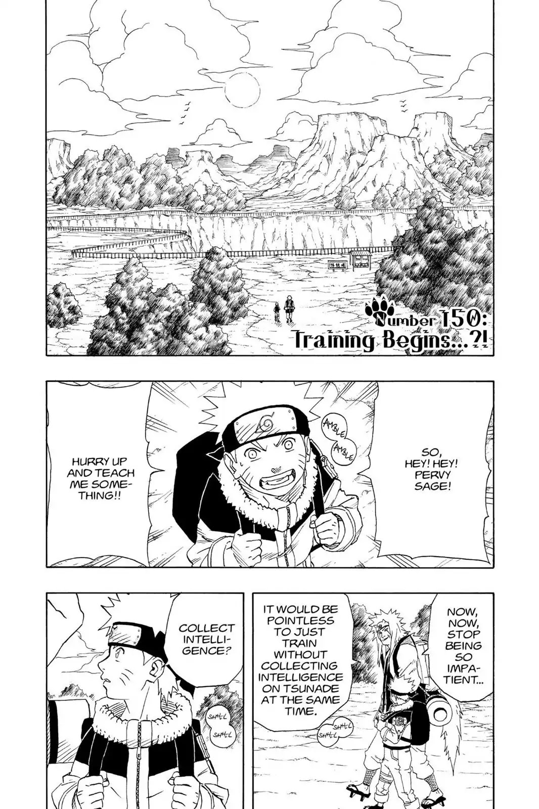 Naruto Chapter 150 page 1 - Chapter 150: Training Begins...?!
